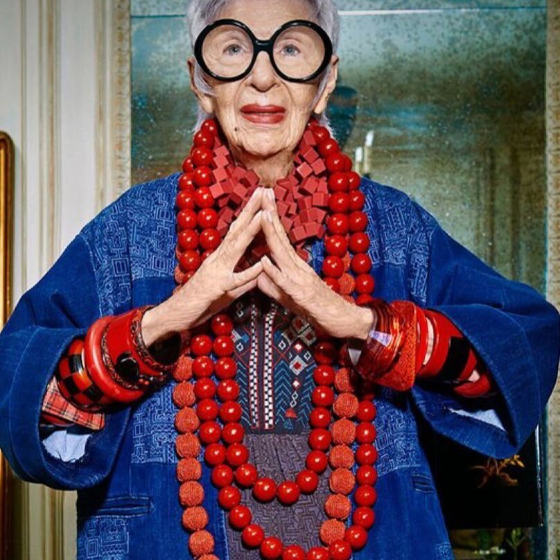 En av mina (och s&aring;klart miljoner andras) st&ouml;rsta och stilf&ouml;rebilder &hearts;️ #irisapfel &hearts;️