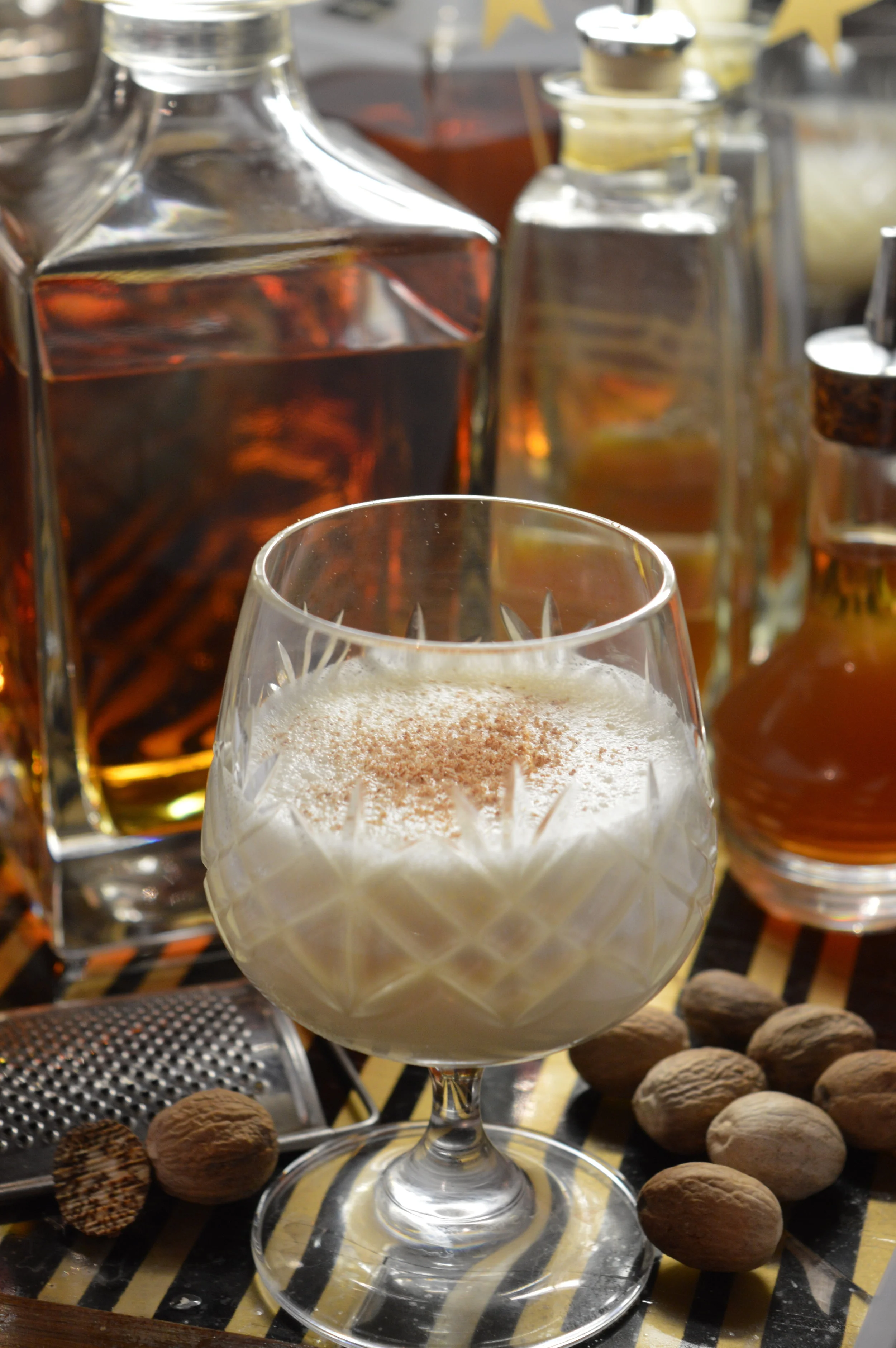 ANGELA CLUTTON'S BOURBON AND SPICED RUM EGG NOG 