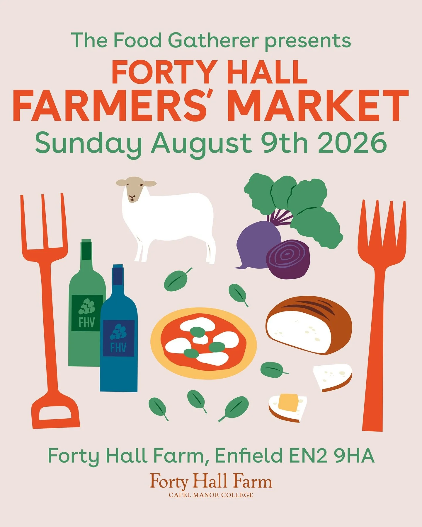 Join us next Sunday, 9th August for our much-loved monthly Farmers&rsquo; Market. 

Free entry, family-friendly, and a great summer holiday day out. 

We&rsquo;ll be bringing you the very best of the farm&rsquo;s summer produce, along with a smorgasb