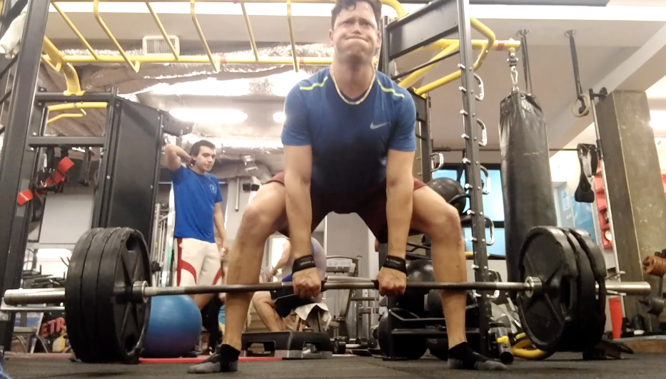 Click on my beautiful “deadlift face” to grab your “Strength Training for Cycling Success” online program!