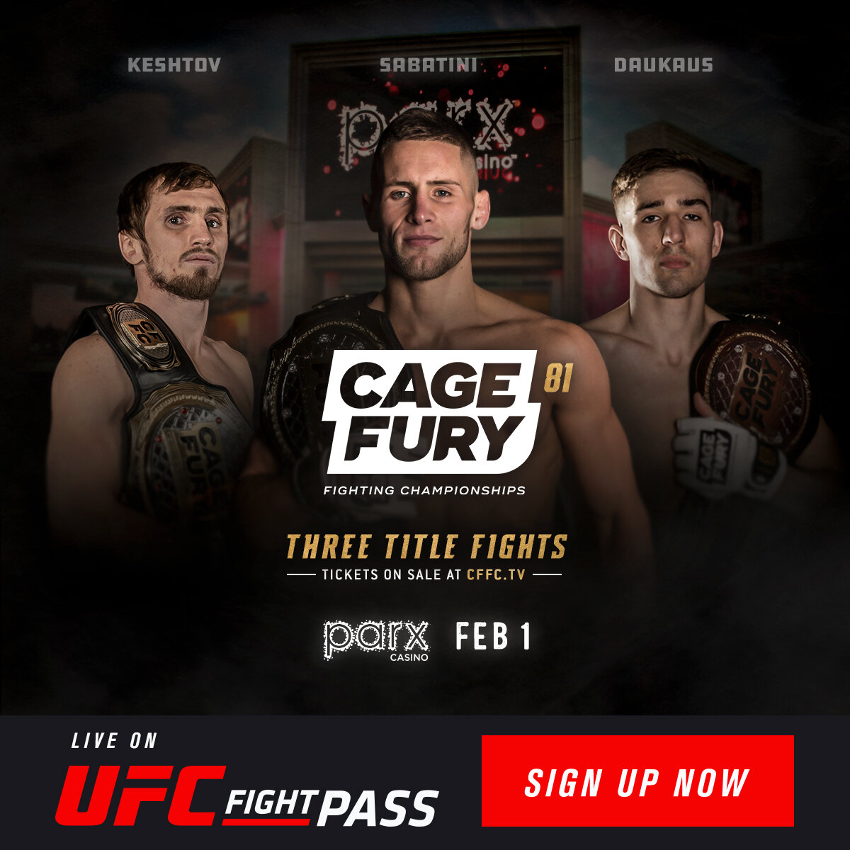 CFFC 81 Tickets — Cage Fury Fighting Championships