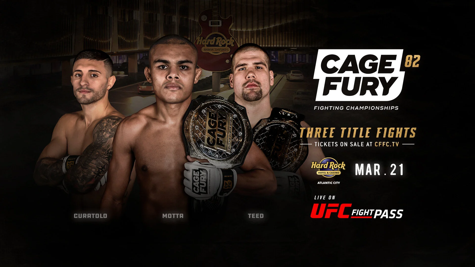 CFFC 82 set for March 21 at Hard Rock Hotel & Casino Atlantic City