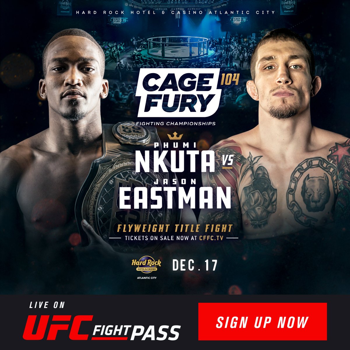 CFFC ends year with blockbuster lineup in Atlantic City — Cage Fury Fighting Championships