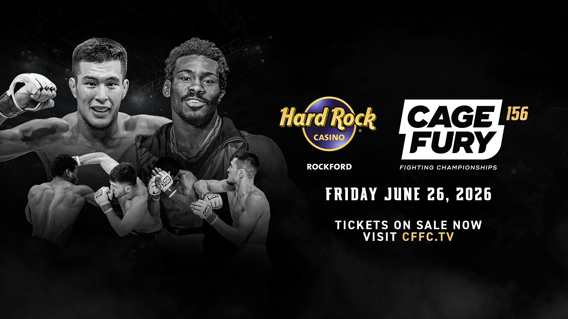 Cage Fury Fighting Championships debuts in Illinois at Hard Rock Casino Rockford on Friday, June 26