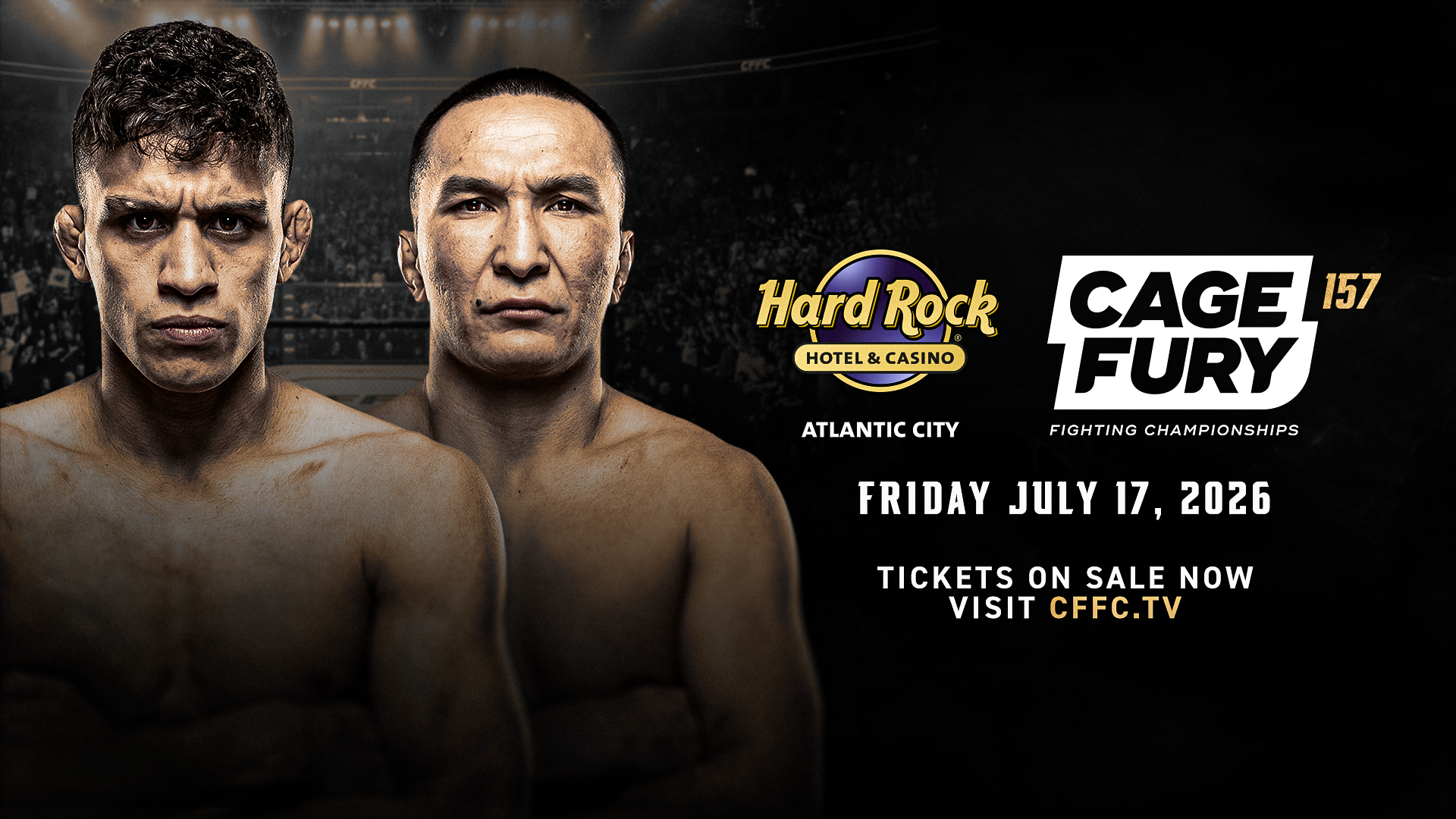 Cage Fury Fighting Championships returns to Hard Rock Hotel &amp; Casino Atlantic City on Friday, July 17