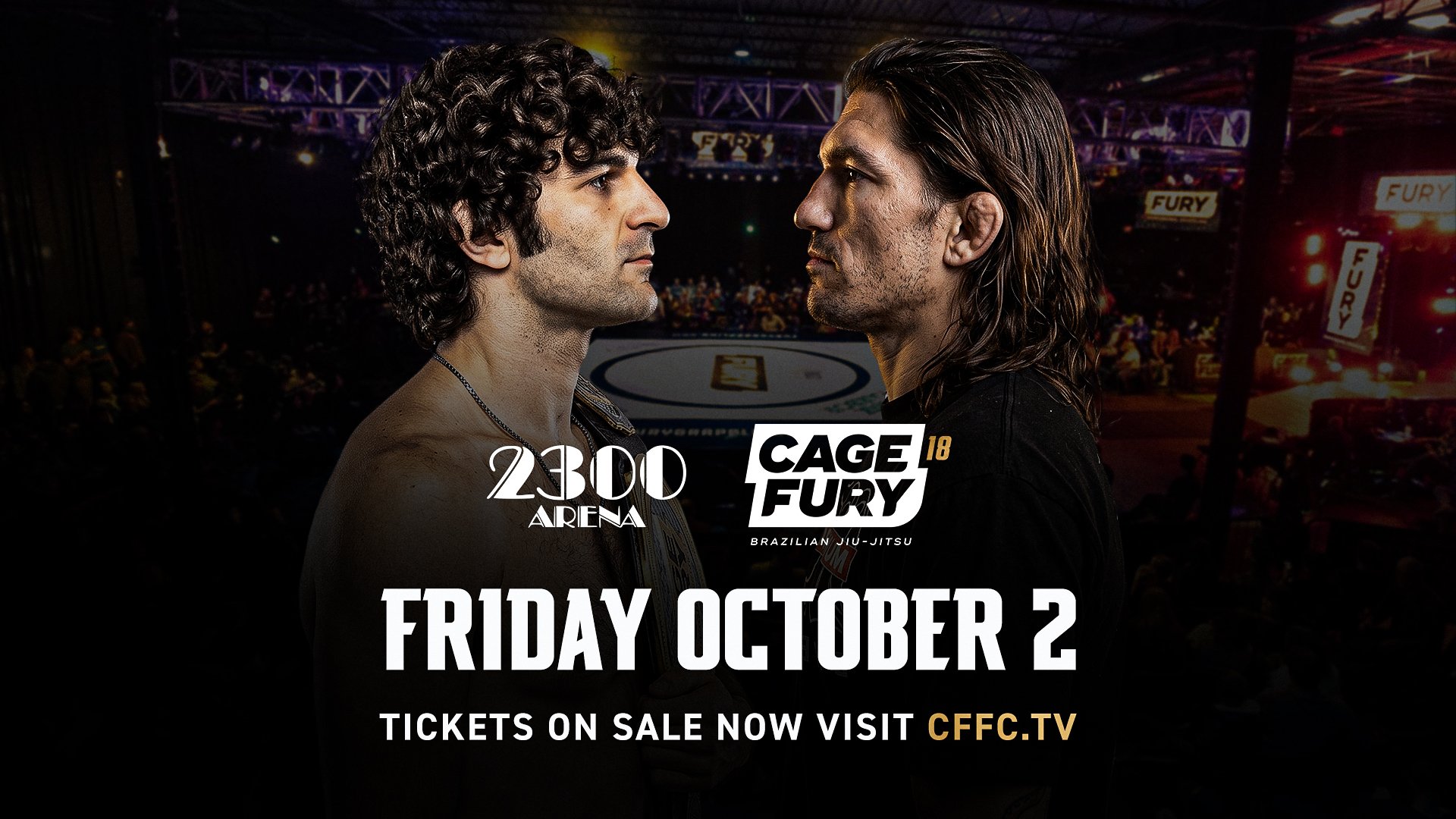 CFFC BJJ returns to Philadelphia's legendary 2300 Arena on Friday, October 2