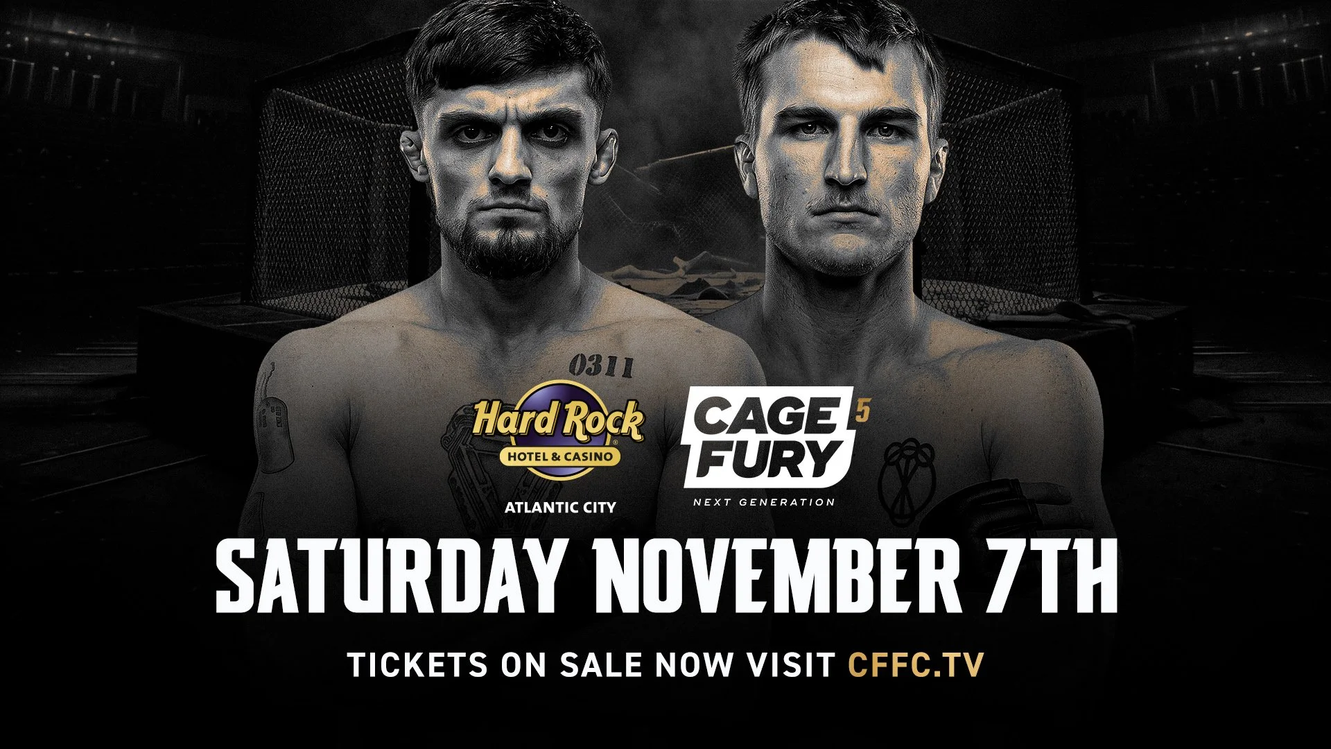 Cage Fury Fighting Championships' thrilling Next Generation series returns to Hard Rock Hotel &amp; Casino Atlantic City on Saturday, November 7
