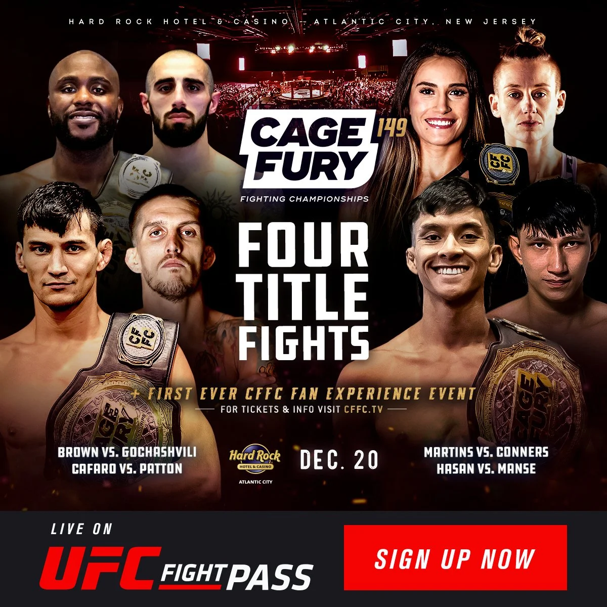 How to watch Saturday's 'CFFC 149: Cafaro vs. Patton' event: Start time ...
