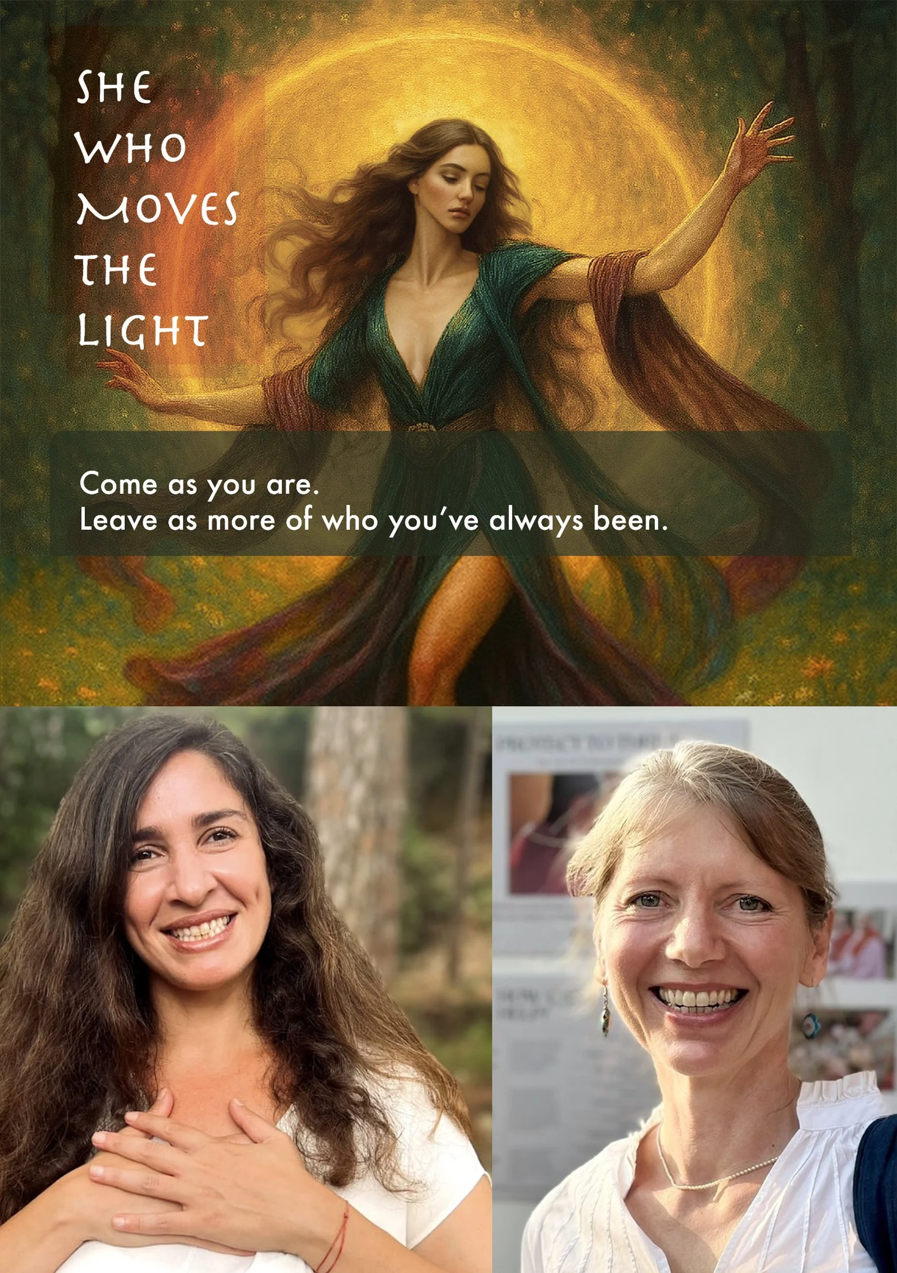 SHE WHO MOVES THE LIGHT – Somatic Body Mapping & Creative Awakening Retreat