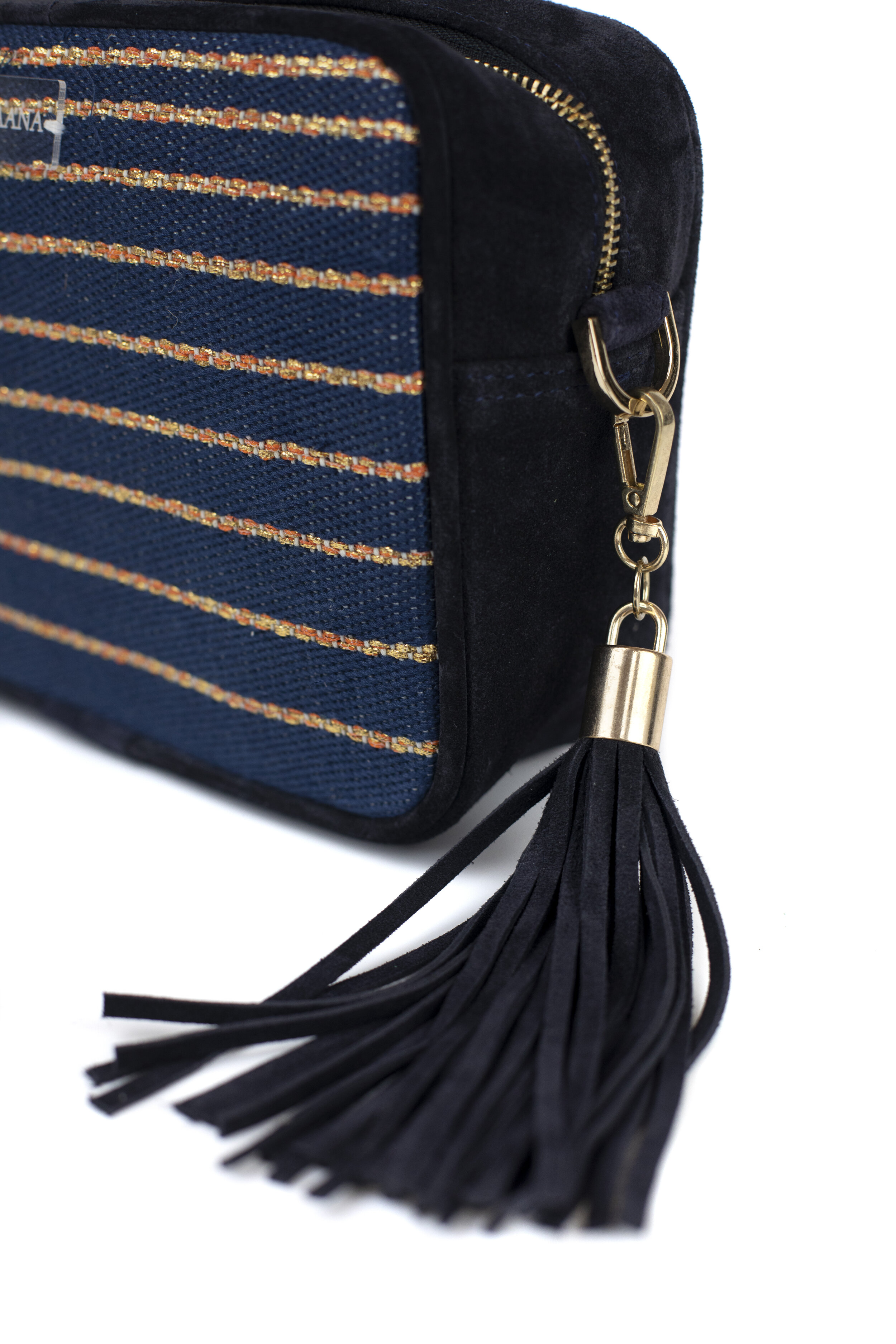 Blue Suede Tassel