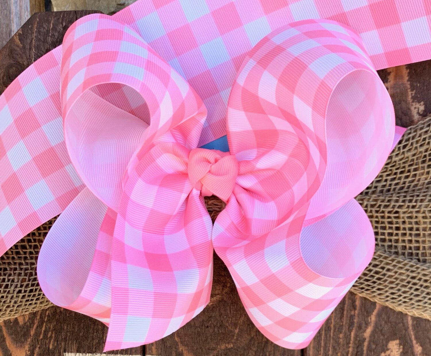 Pink Gingham — Three Sisters Bows