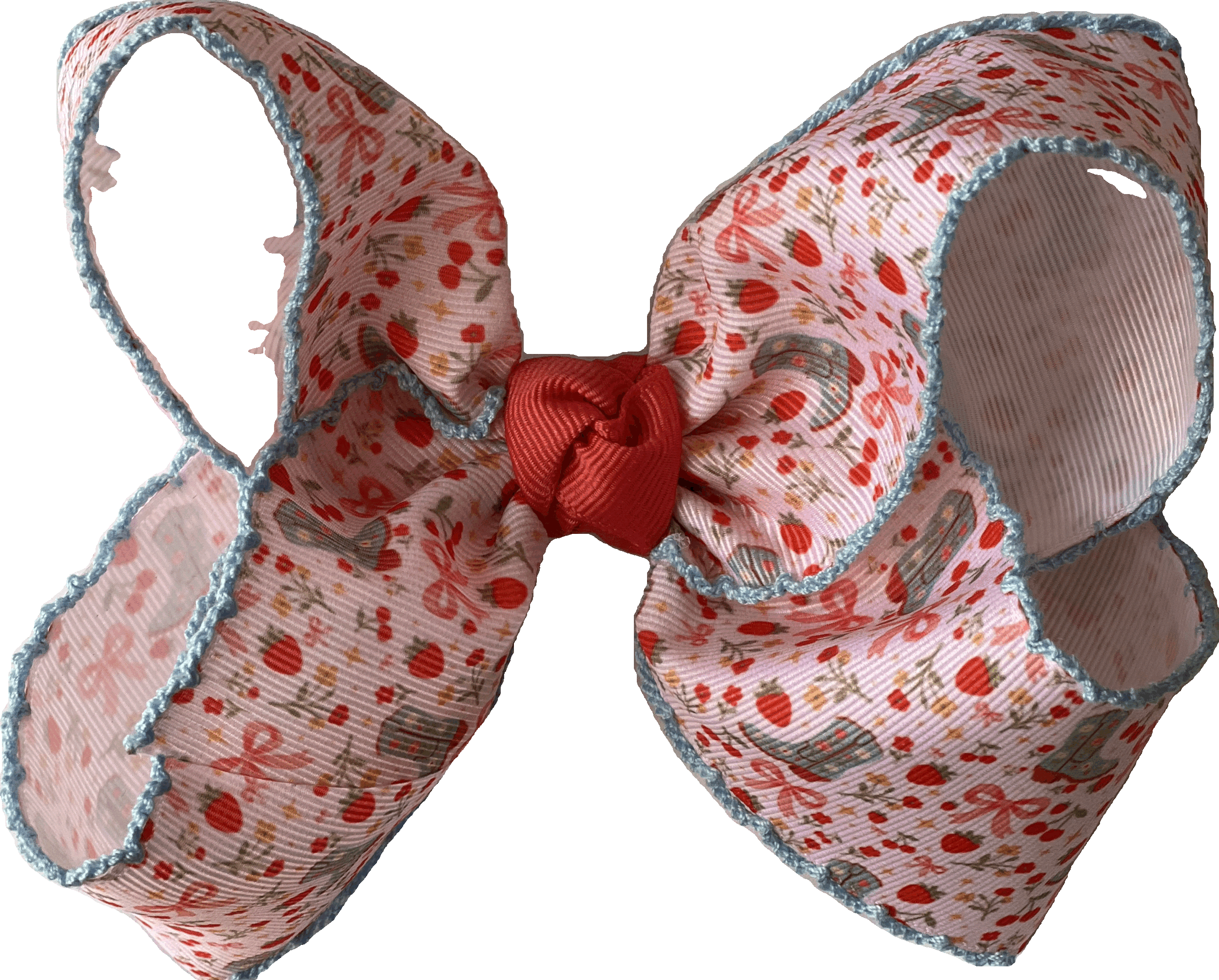 Pink Boots and Bows w/ Blue Moon Stitch