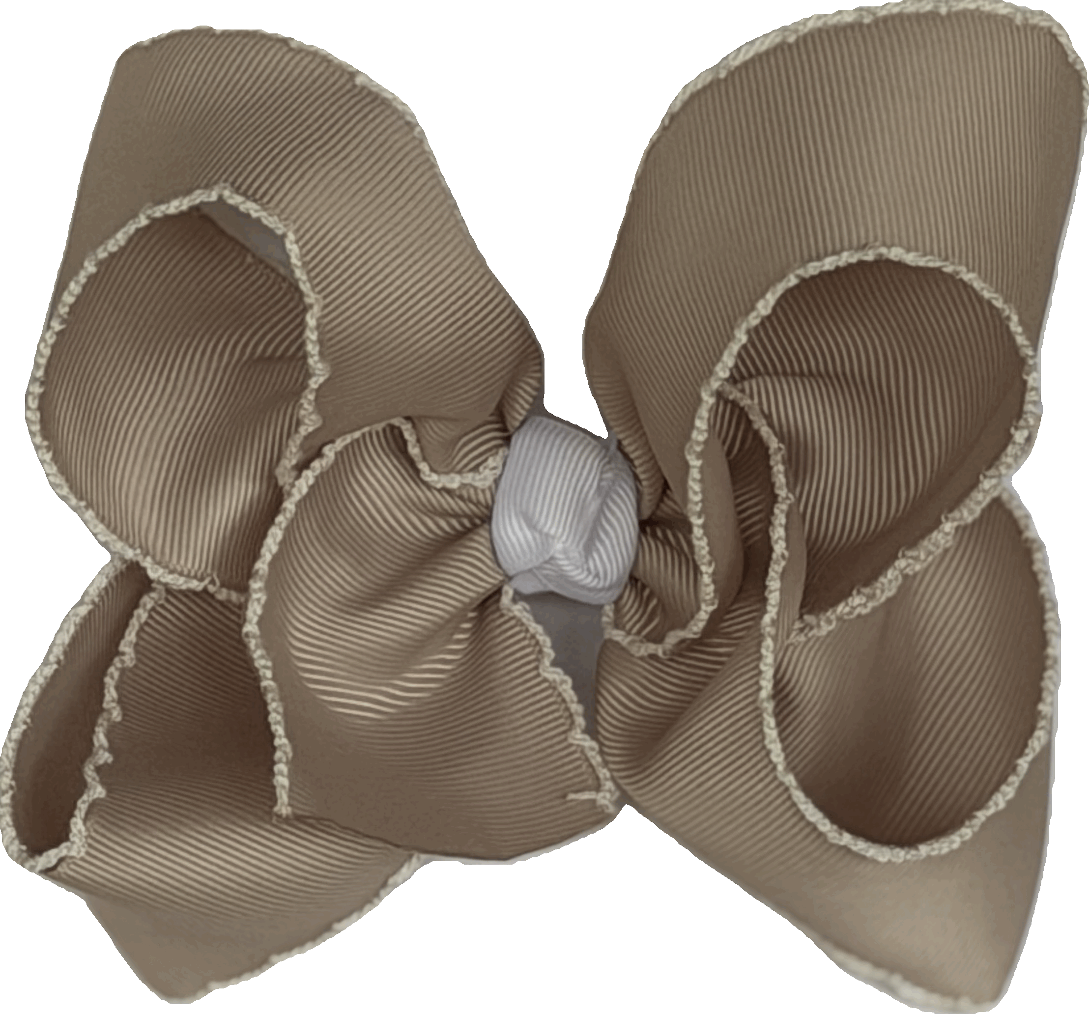 Latte w/ White Moon Stitch