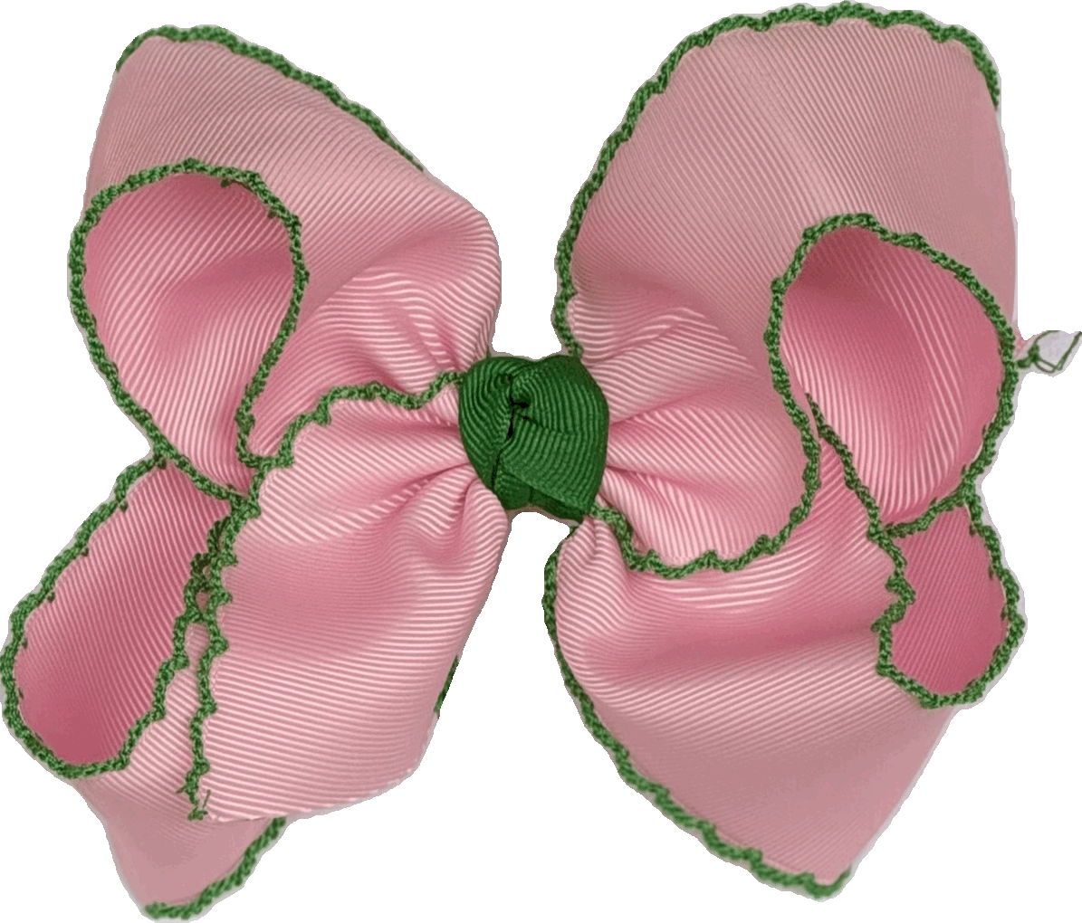 Pink w/ Green Moon Stitch