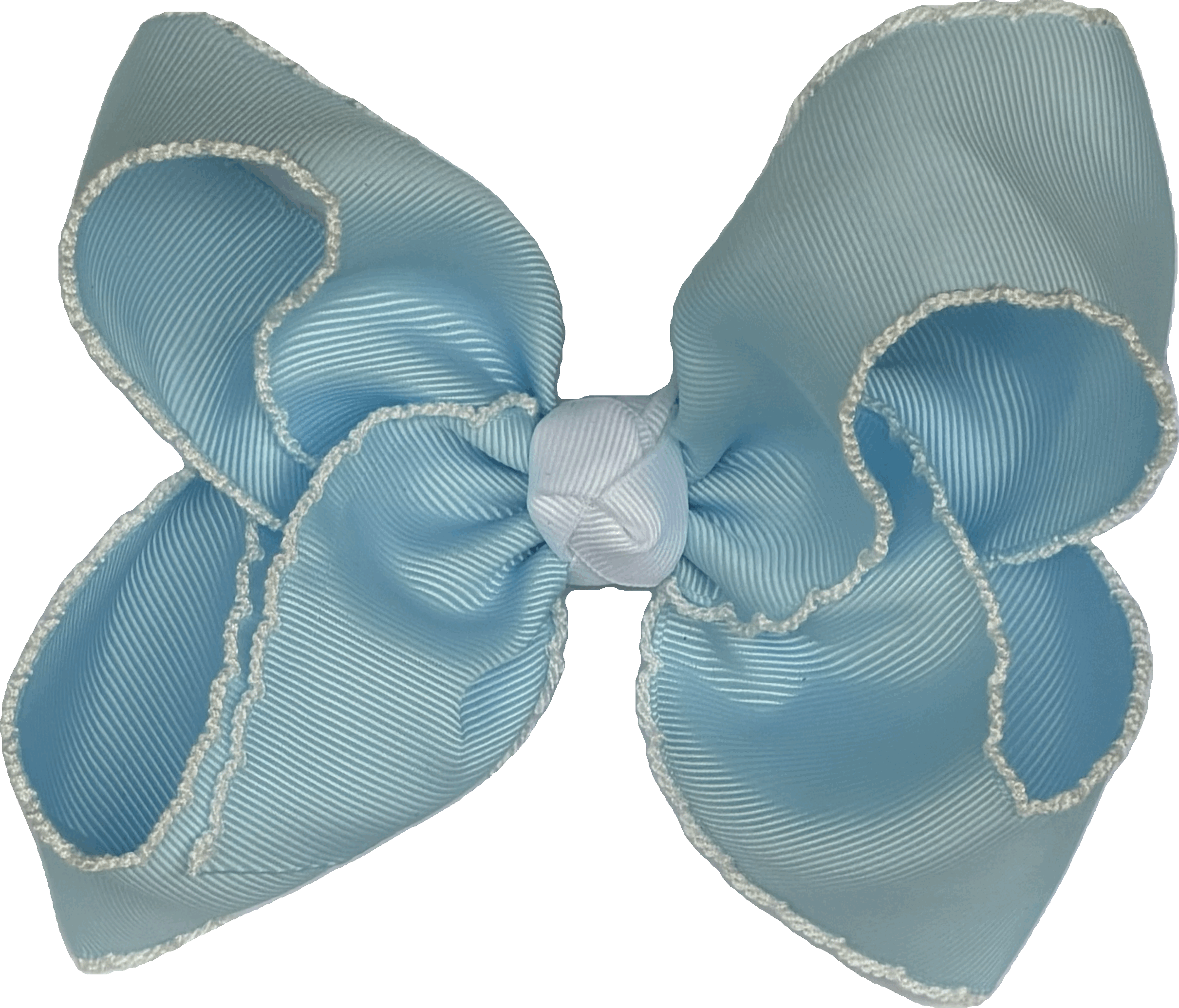 Light Blue w/ White Moon Stitch