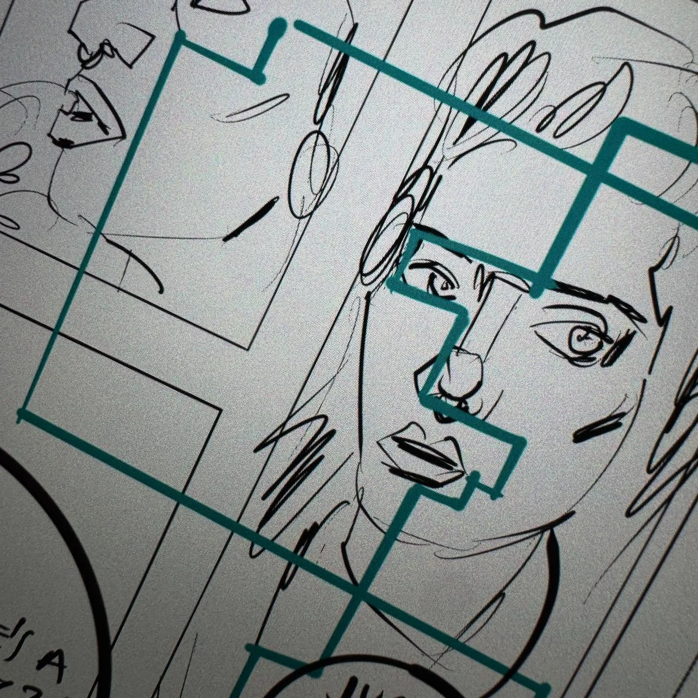 Full details coming soon. A new comic book project with support from The Arts Council England. I&rsquo;m currently busy working up frames and finalising details of the adaptation from film to graphic novel. - Process. A page full of figures! 
.
.
.
#
