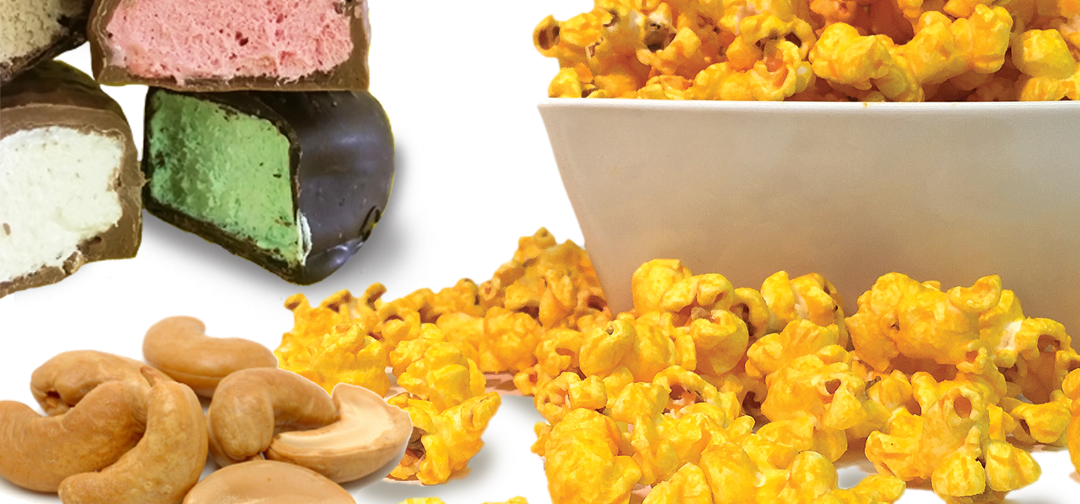 many of of our loyal customers have come back for: Fairy Foods, Original Whipped Creme Egg and Snowballs (during Easter & Christmas of every year), Pecan Tads & Butter Almond Toffee... *Also don't forget famous Cheezzzy Cheddar Popcorn... Try it! Come In our stores or Order Online & Try www.buddysquirrel.com thank you!