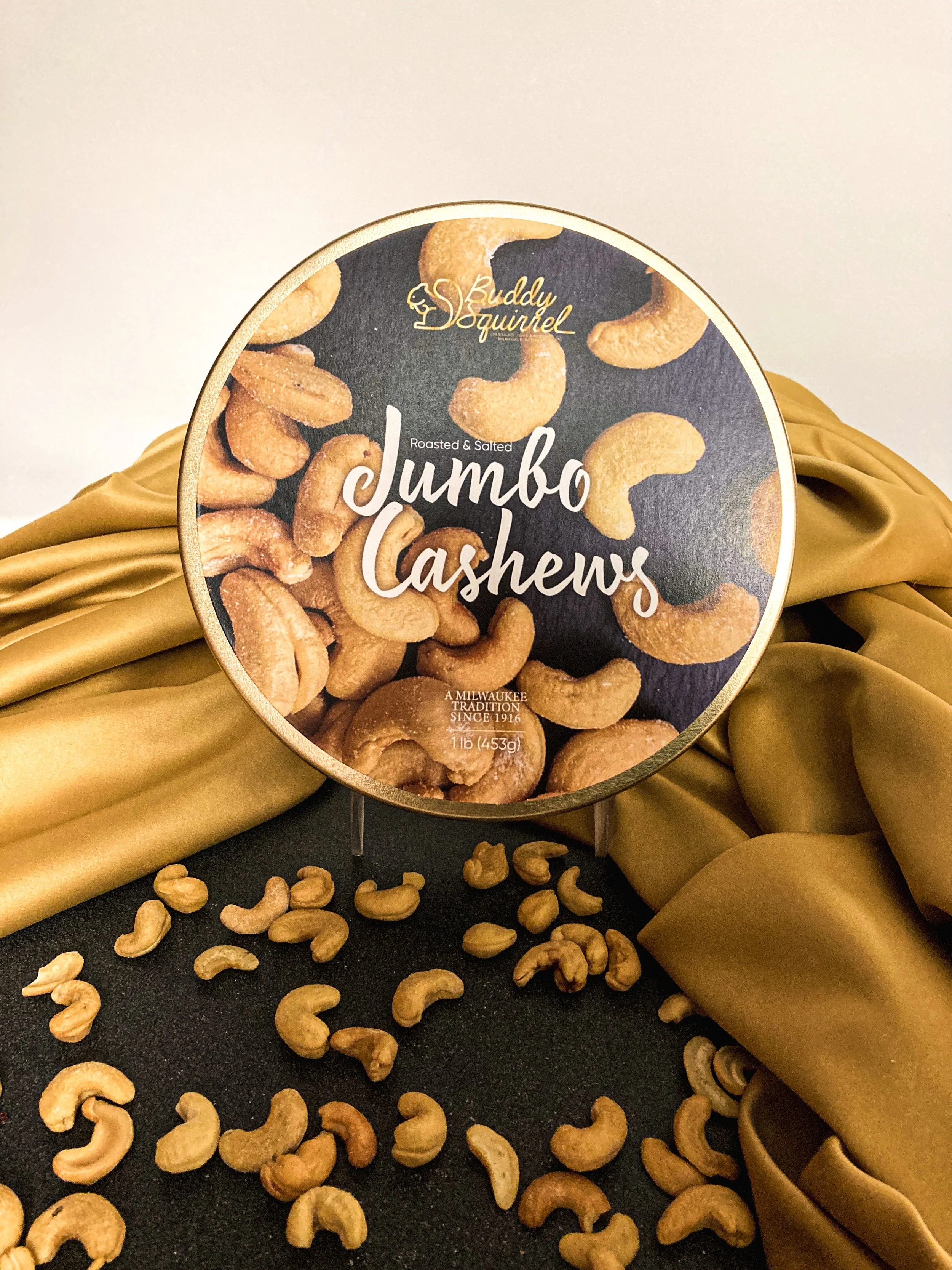 JUMBO CASHEWS 16 oz. Tin