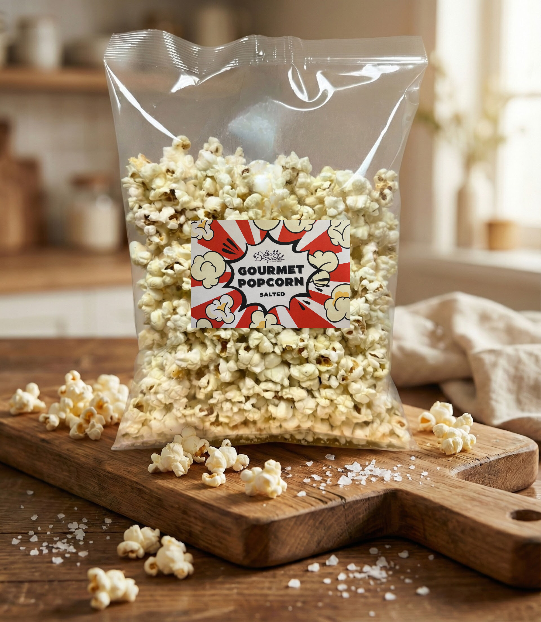 best chocolate, best cheese popcorns, nuts, buddy squirrel, cheese ...