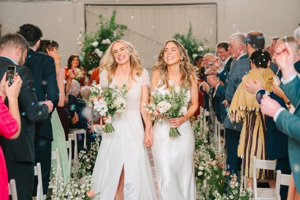 The beautiful Niamh &amp; Orla celebrated their wedding with us last week. The sun was shining down on them all day but I don&rsquo;t think any grey cloud could have dampened their spirits, just look at the happiness radiating from them. Congratulati