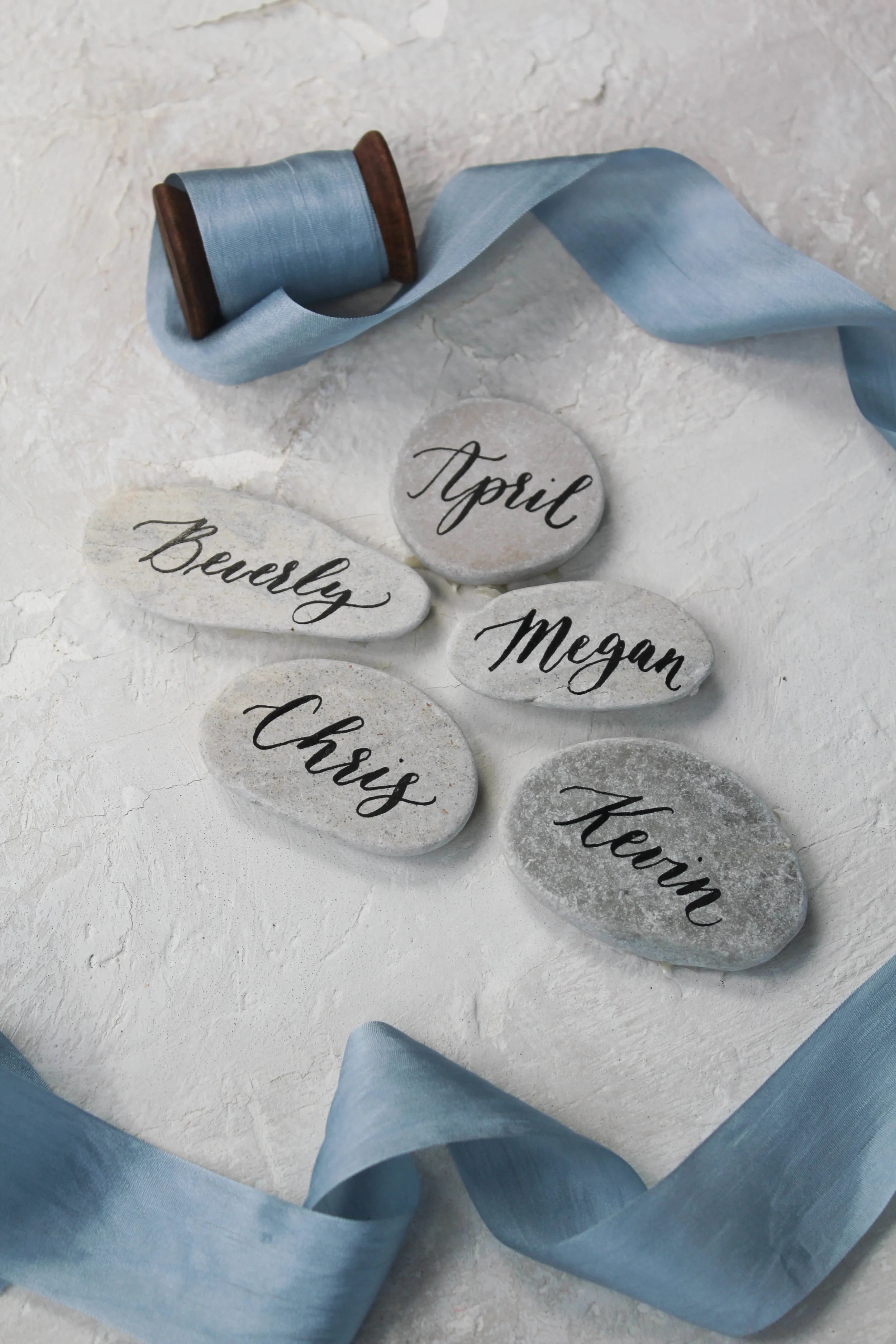 Stone Escort Cards - Stone Place Cards - Wedding Place Card - Rock Place Card