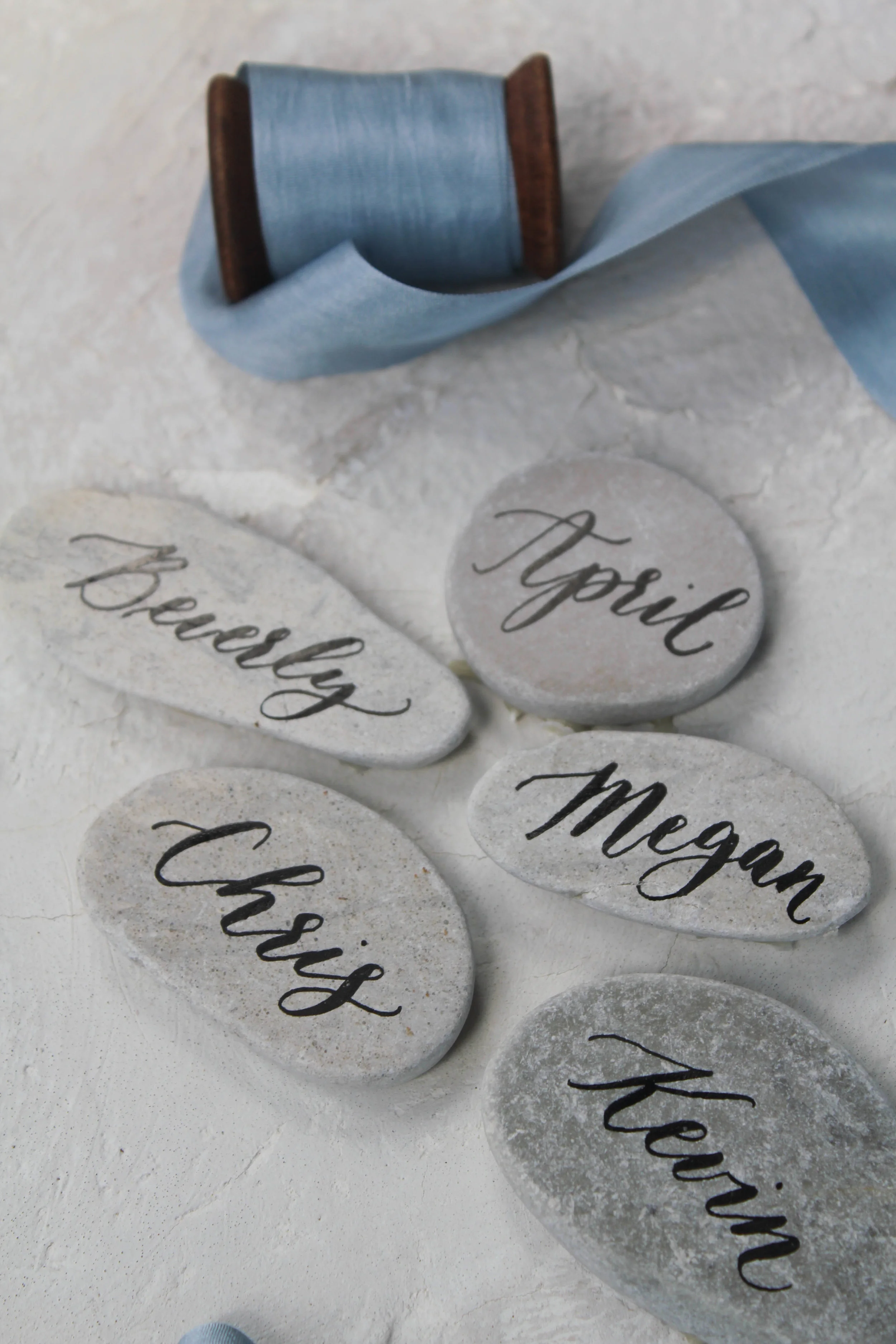 beach wedding place cards