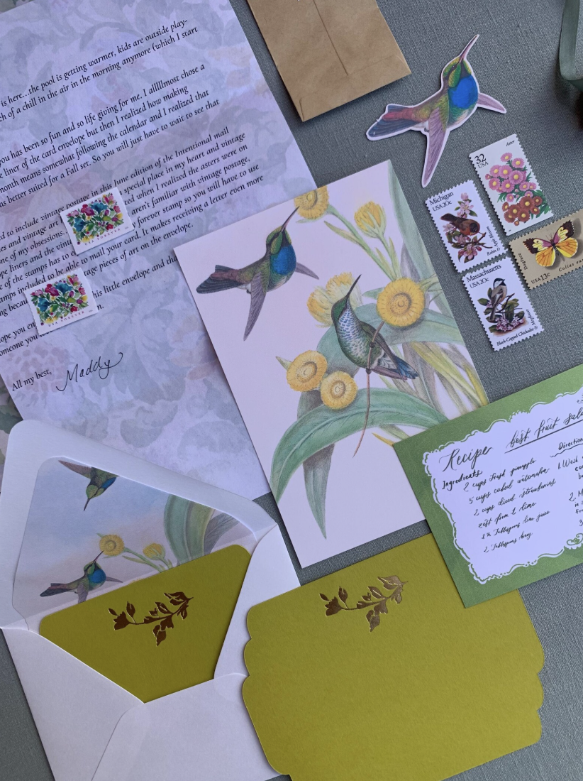 fine art mail club with foil pressed card