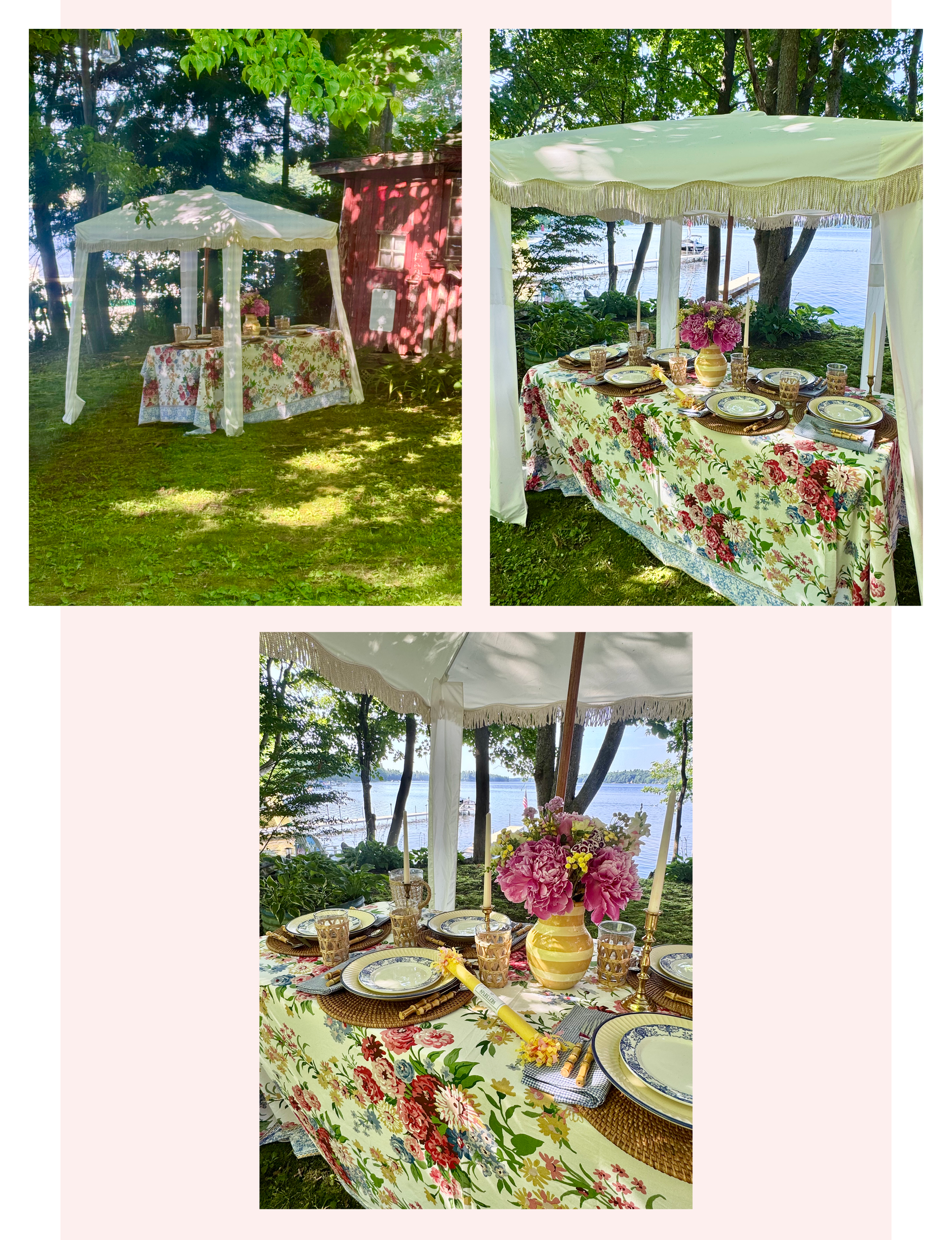 outdoor entertaining linens and accessories in Maine