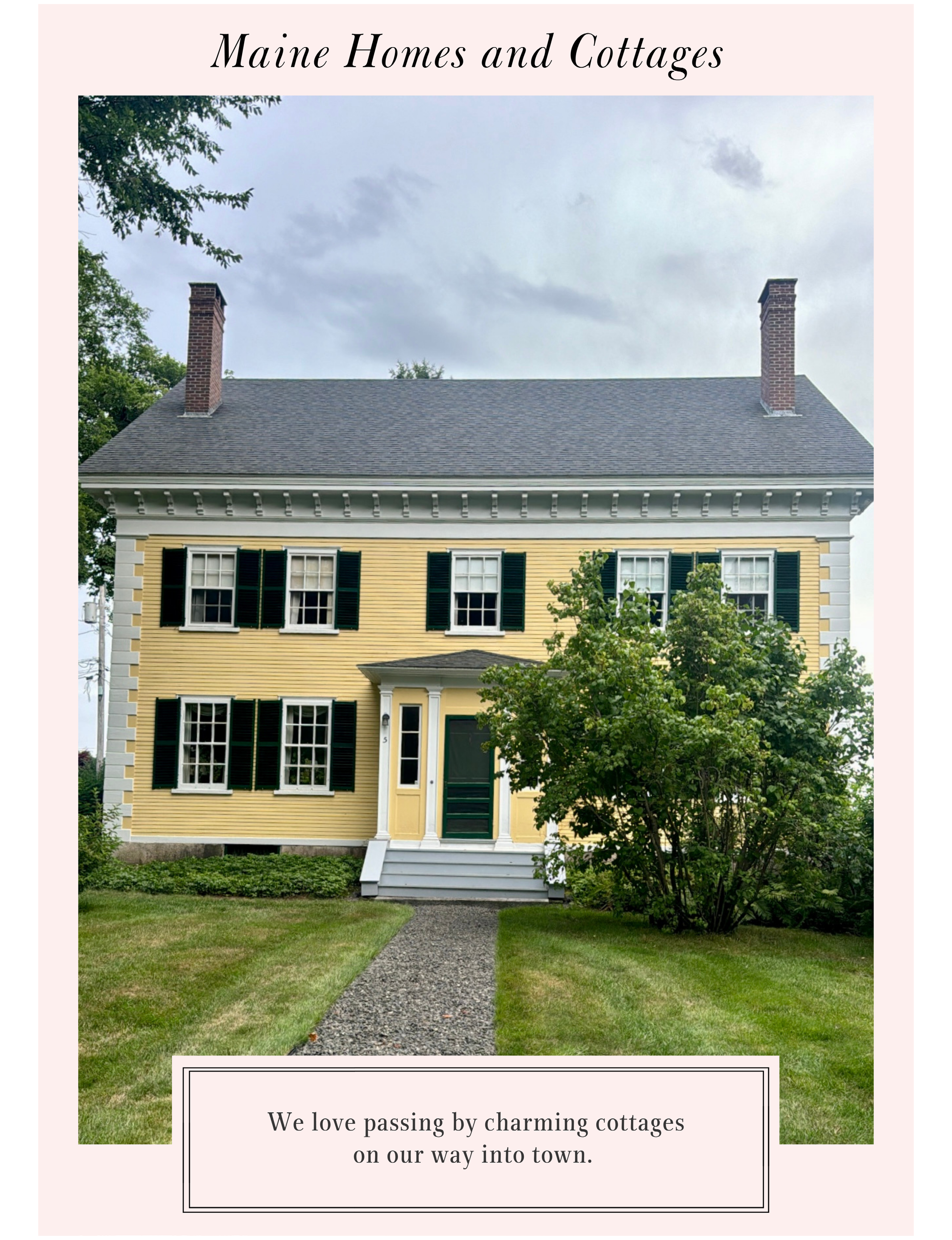 Yellow Maine home