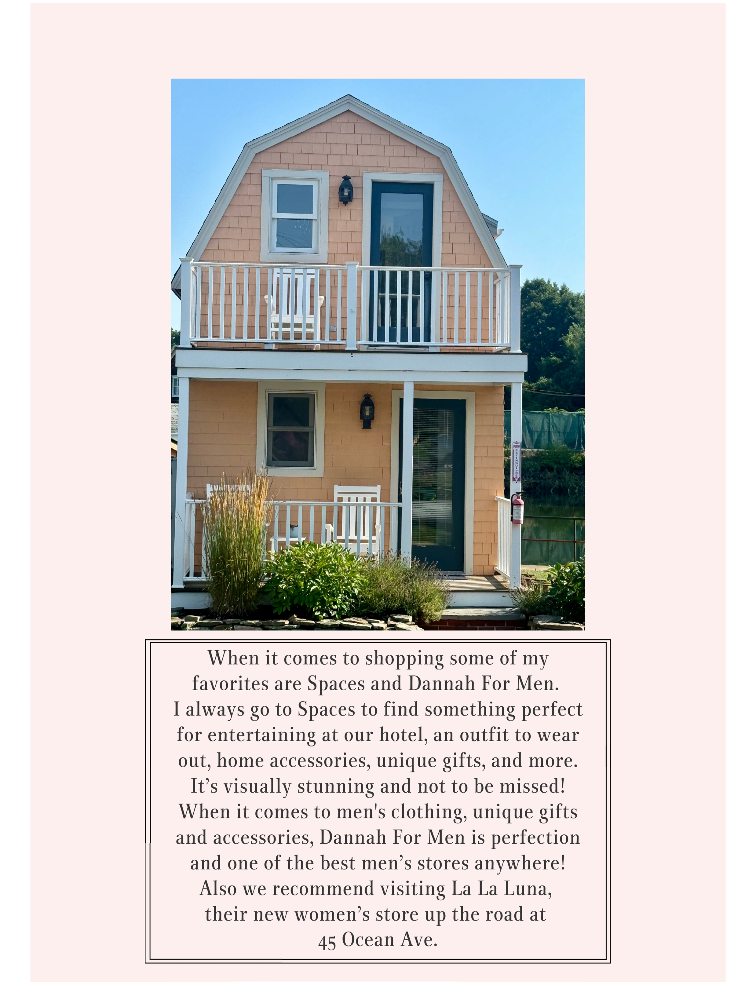 Spaces and Dannah for Men in Maine