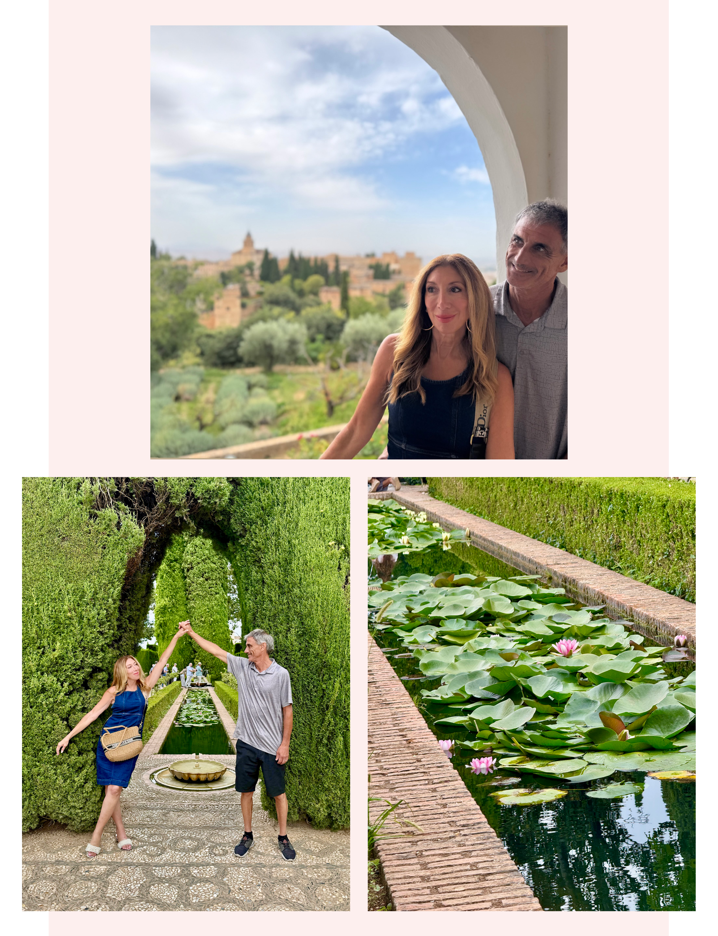 Michele Rosenthal at the Alhambra in Granada Spain