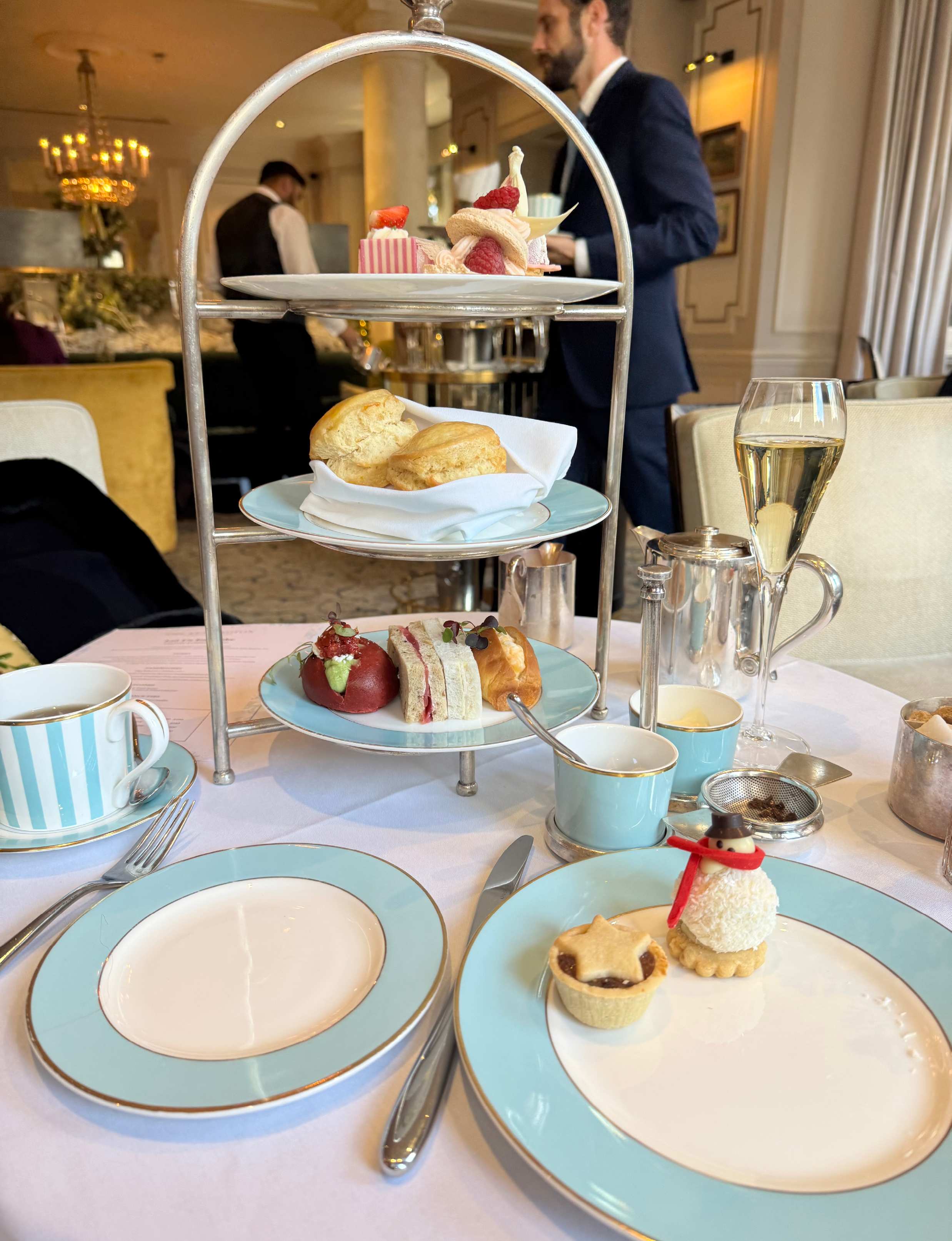 High tea at the Kensington Hotel in London England