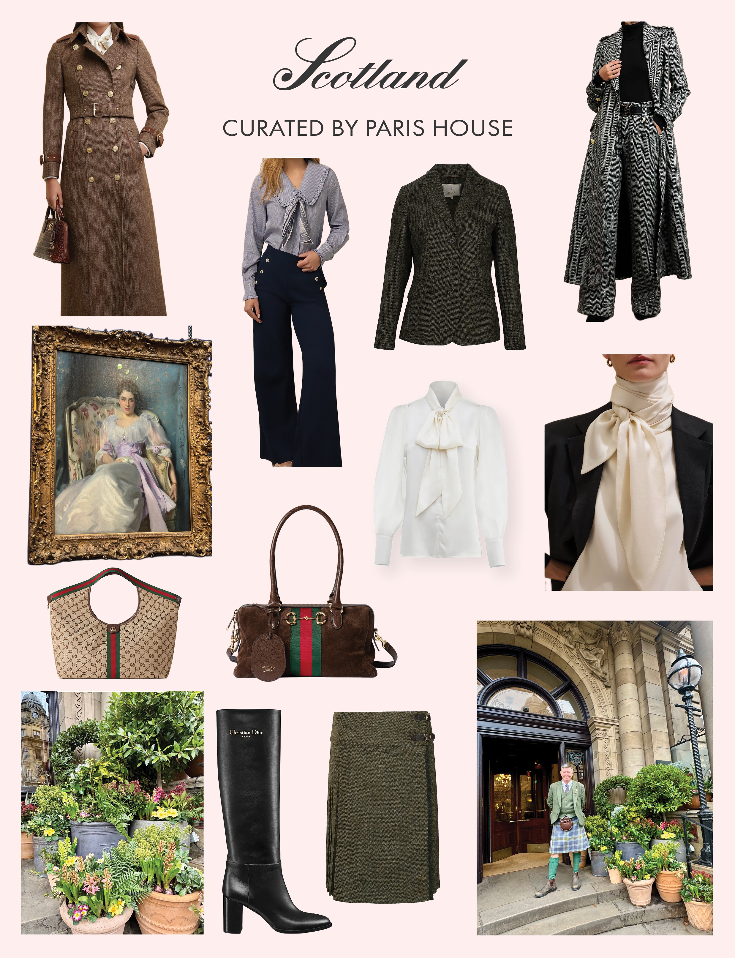 Scotland inspired clothing and accessories, curated by Paris House