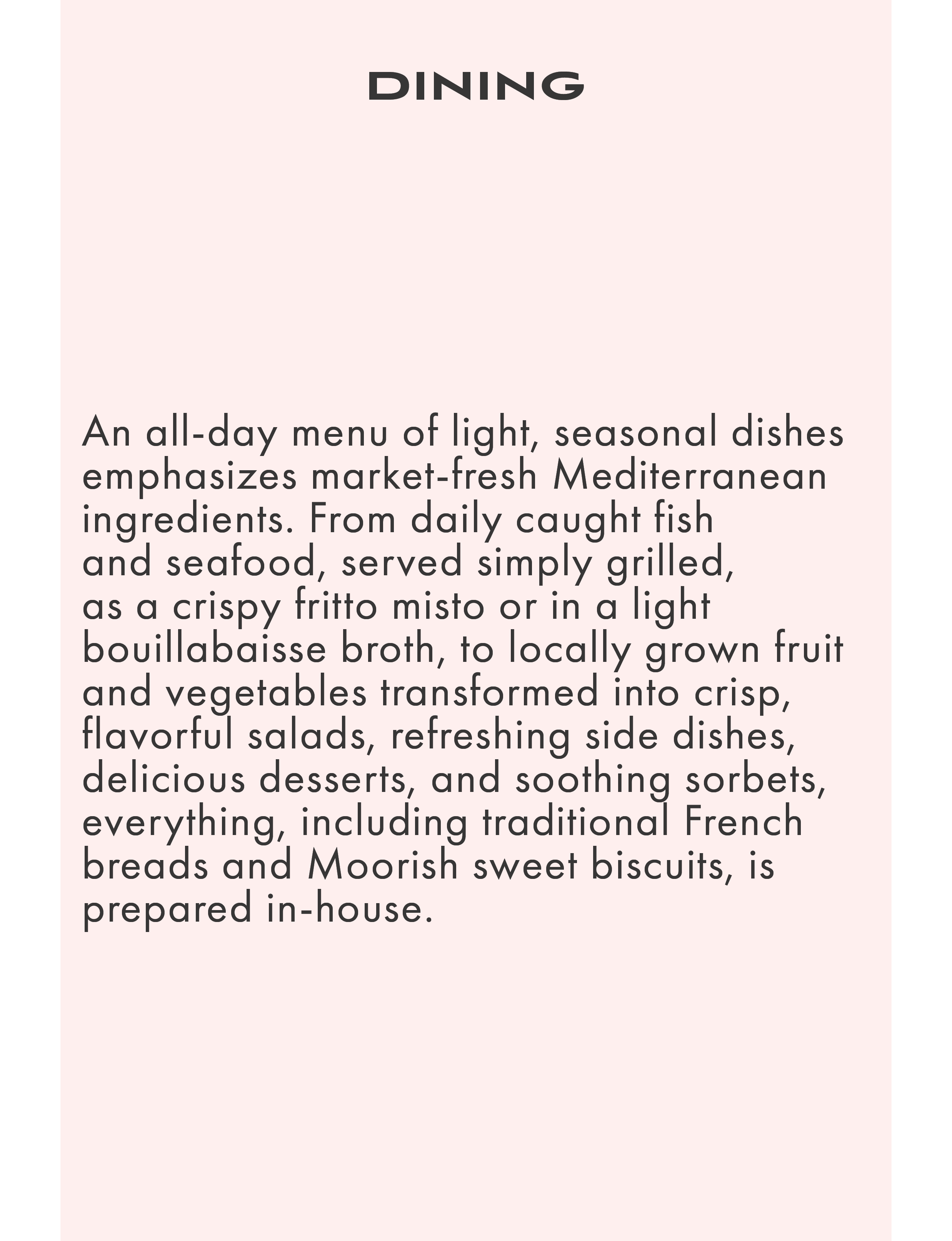 About dining cuisine food at Villa Mabrouka Tangier