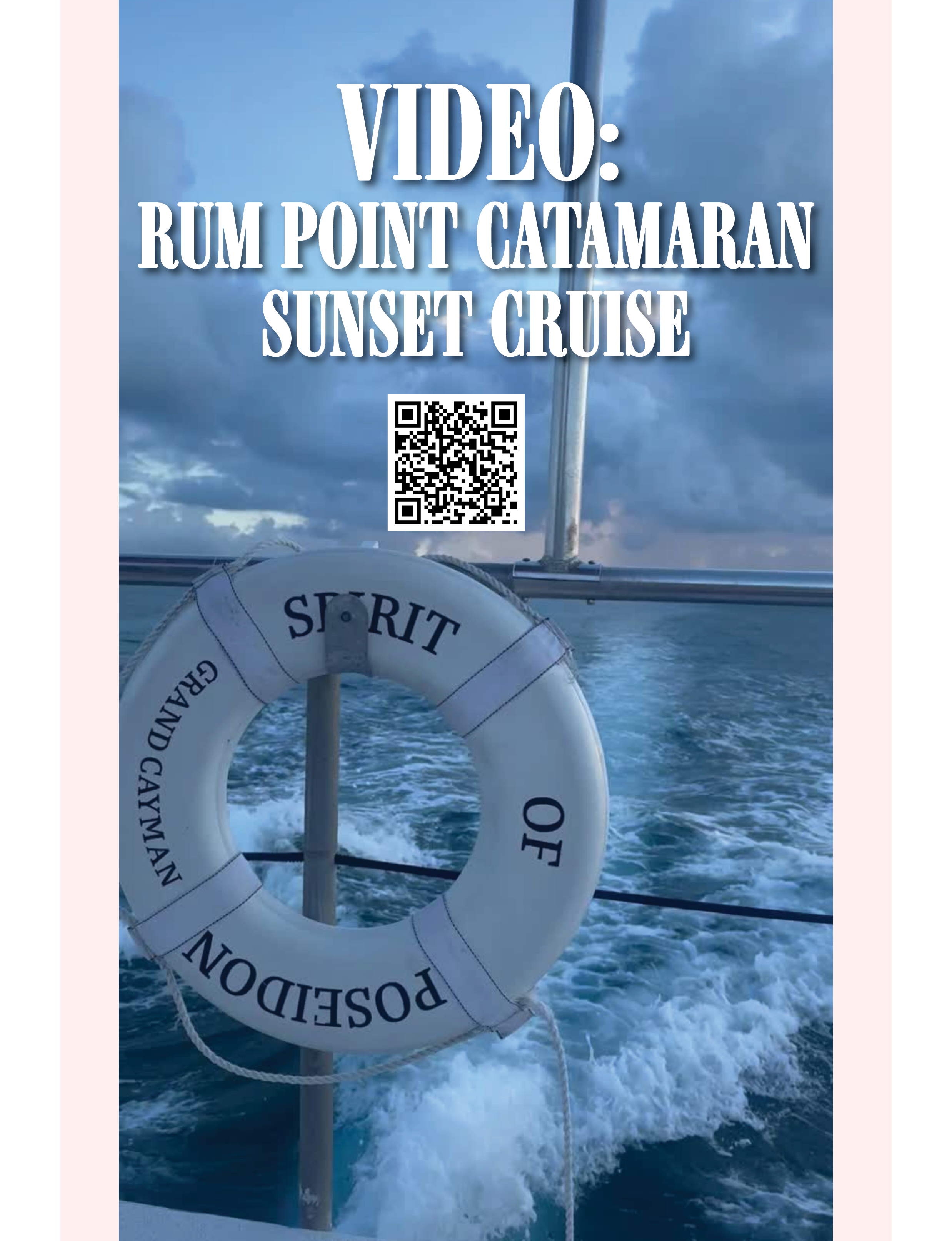 video of Rum Point Catamaran sunset cruise in Grand Cayman