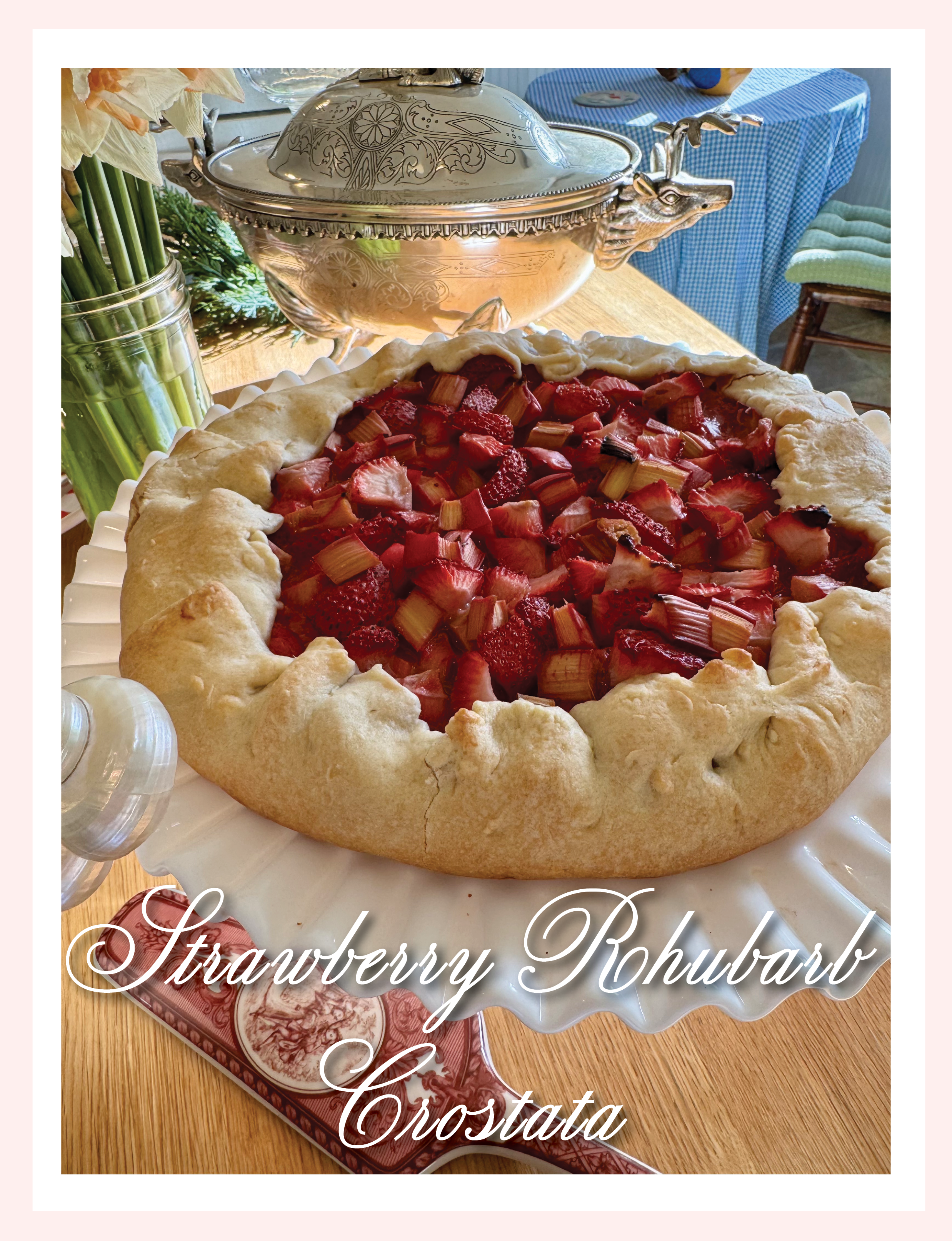 Strawberry Rhubarb Crostata