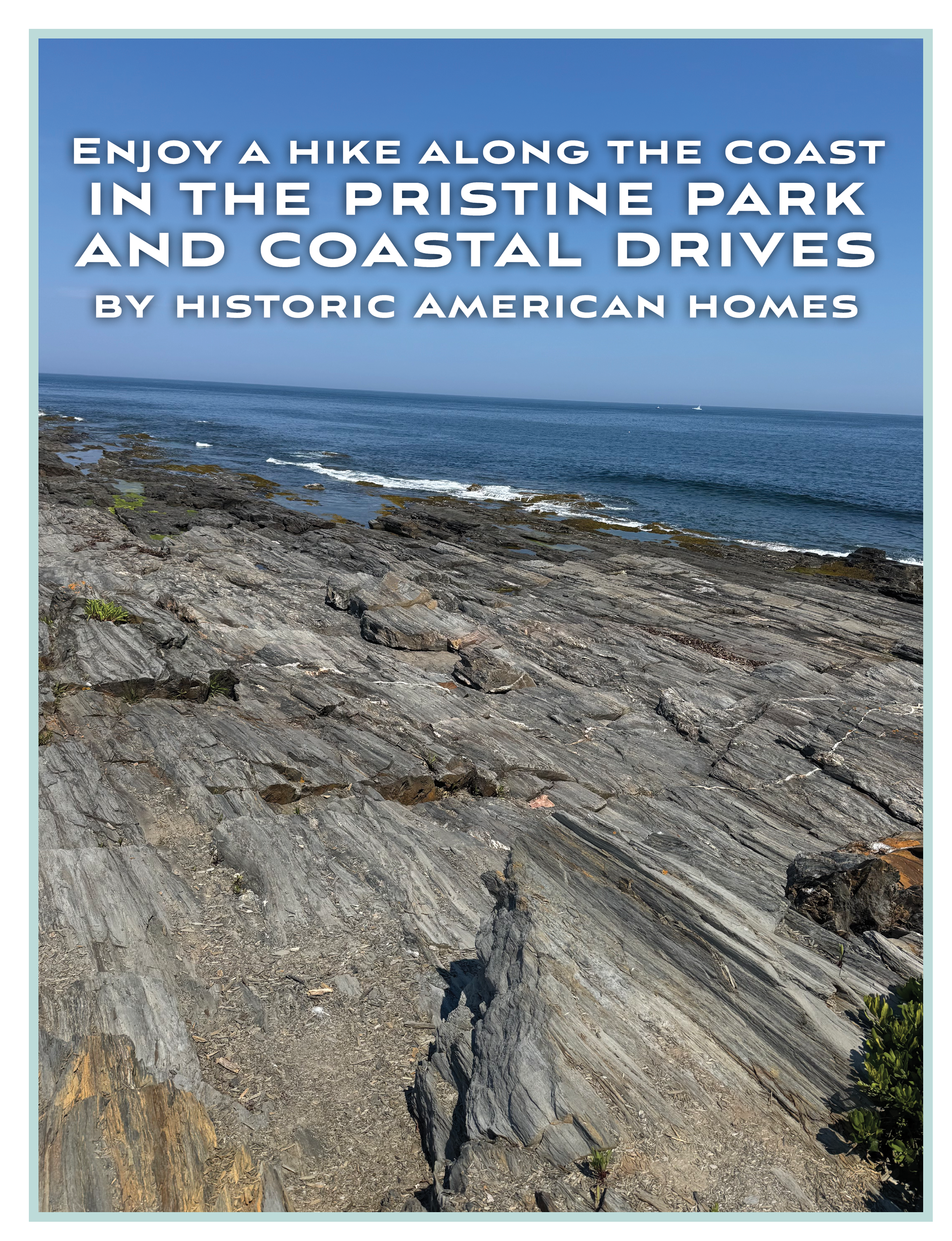 the Prouts Neck coastline in Scarborough, Maine