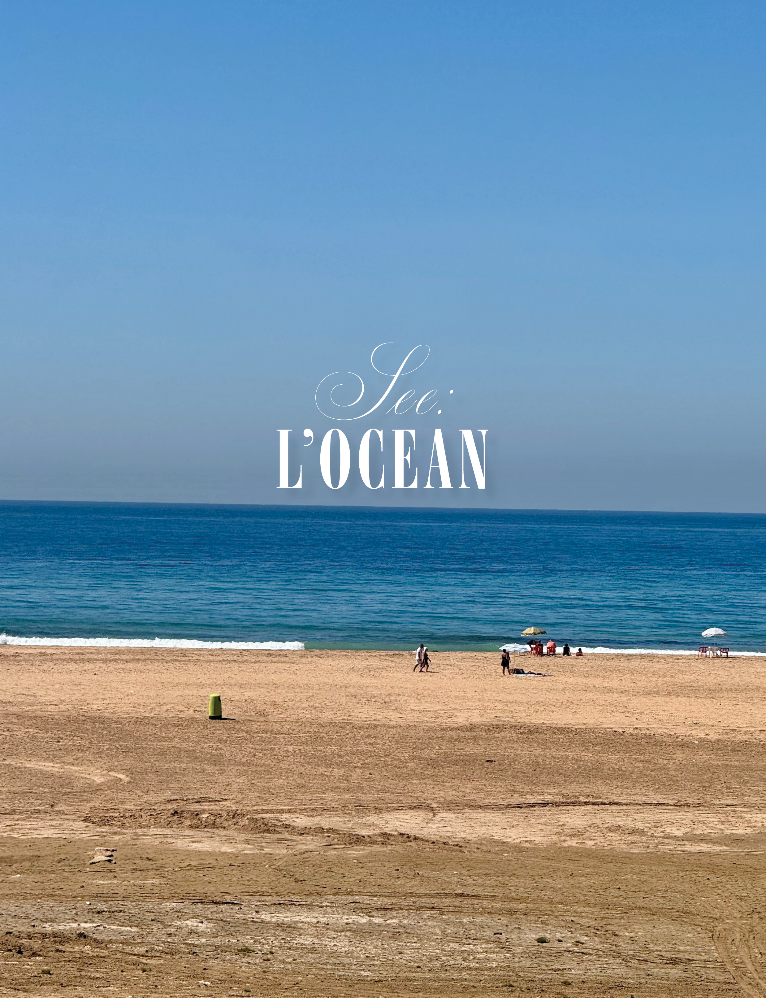 The Ocean near Tangier Morocco Africa