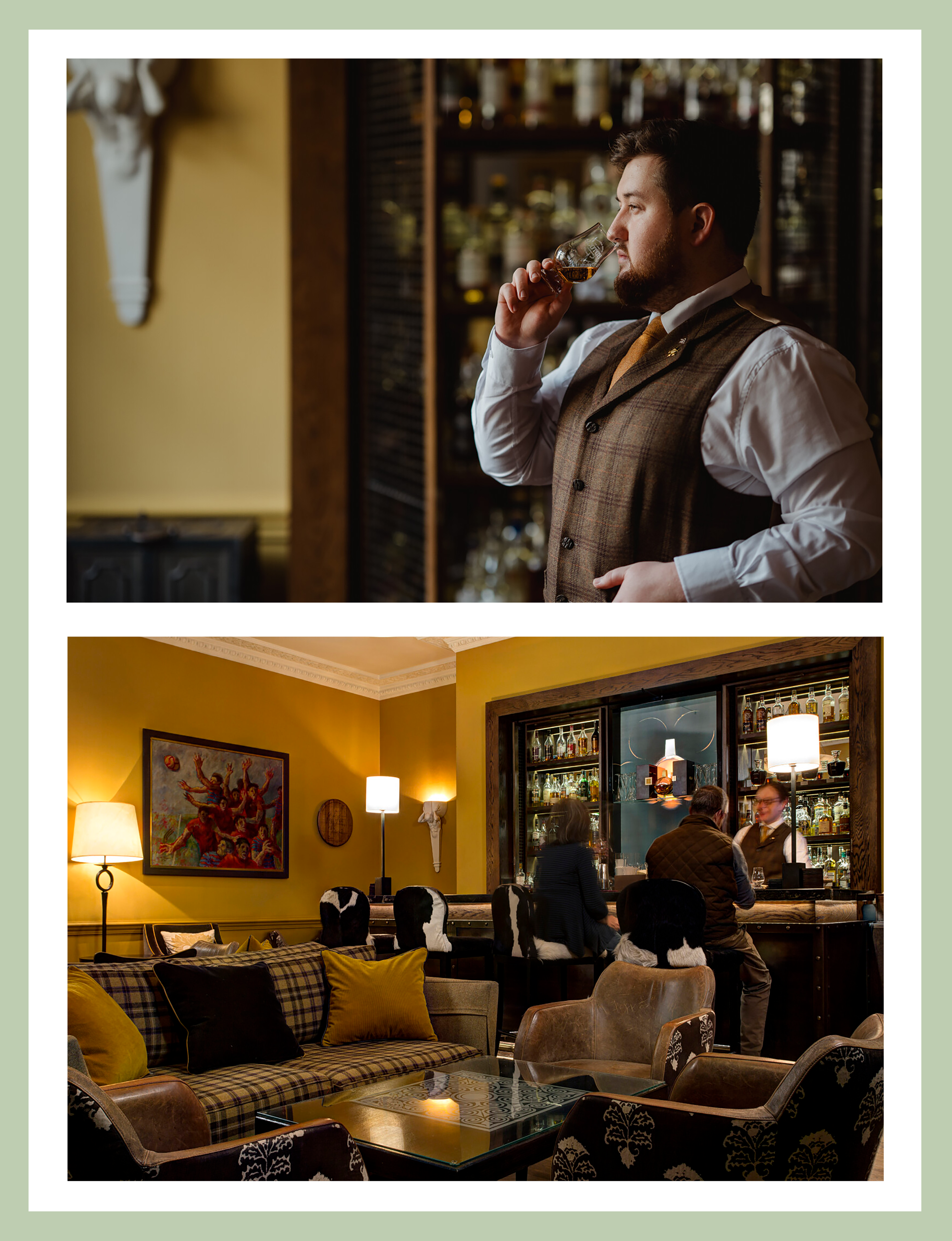 Dining at The Balmoral Hotel, Edinburgh, Scotland
