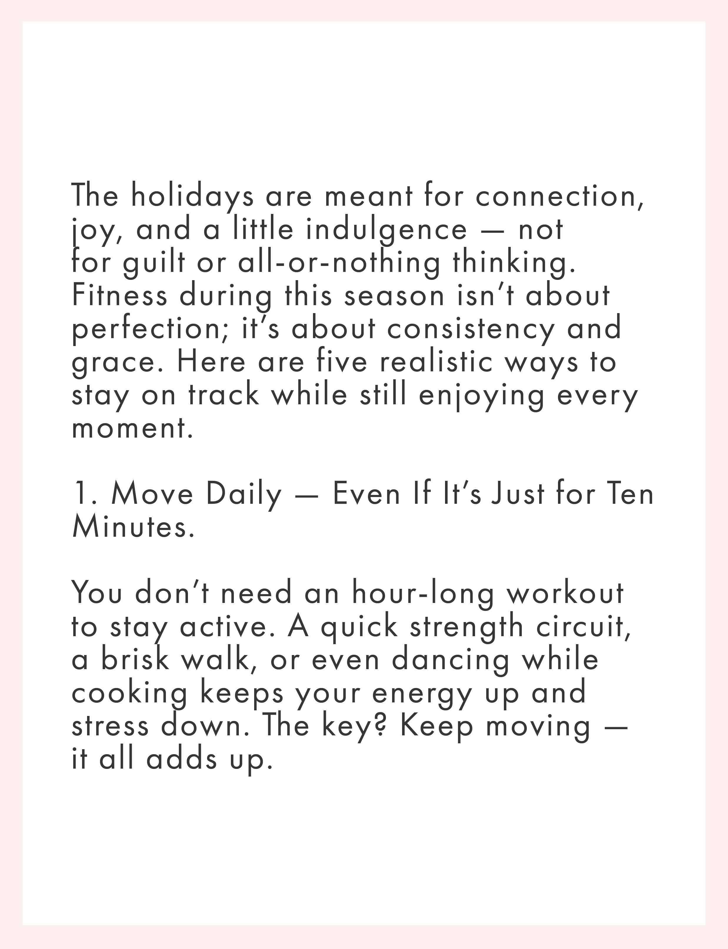 fitness tip move ten minutes a day