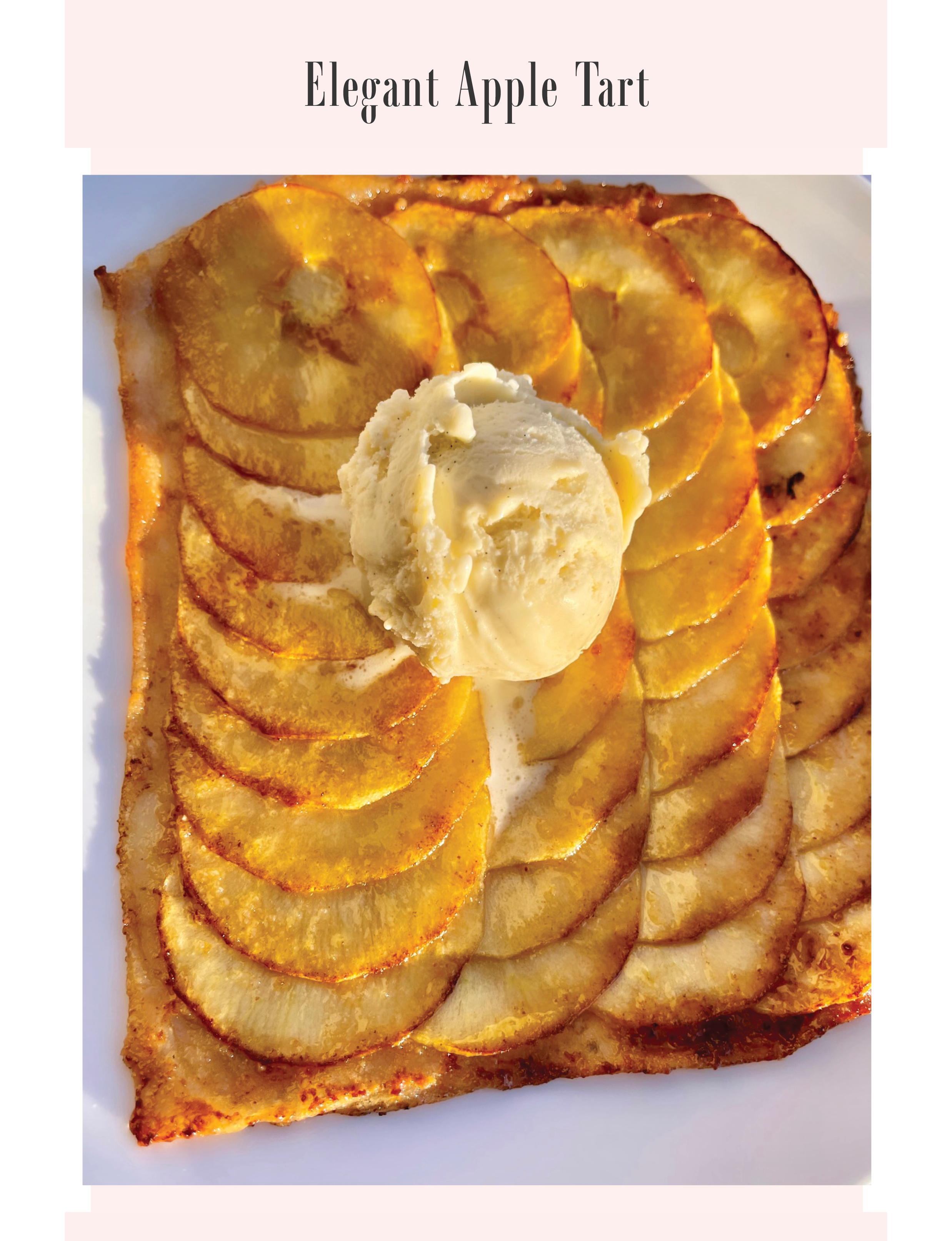 elegant apple tart