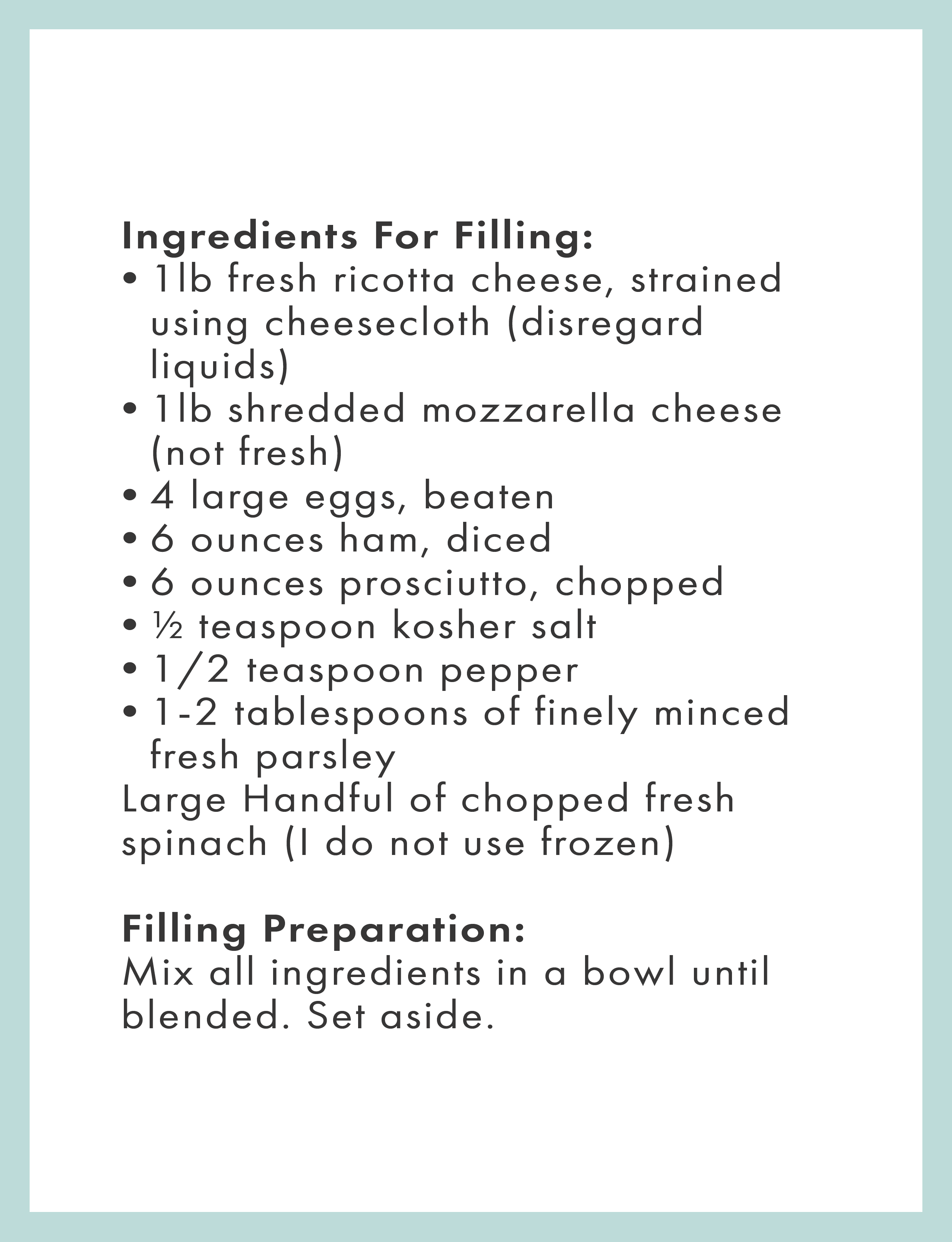Pizza Rustica recipe
