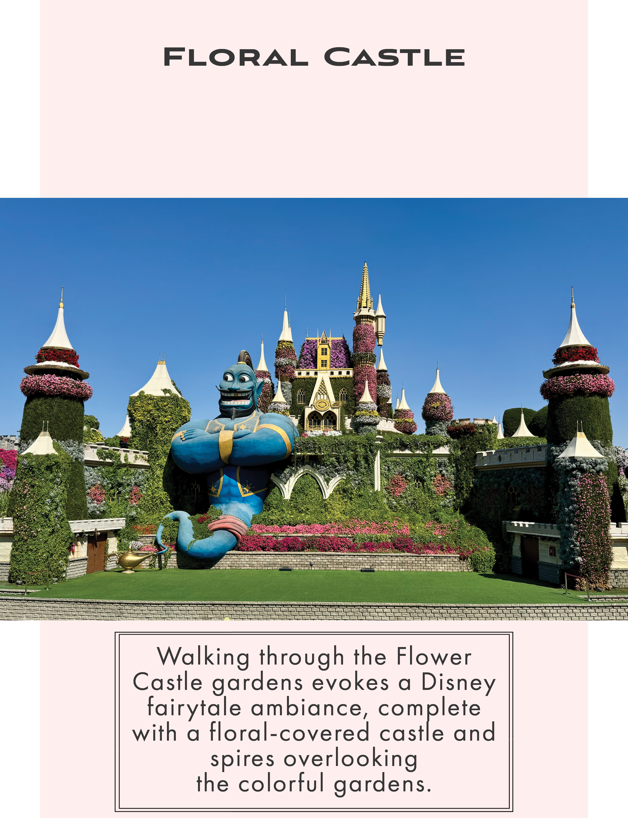 Floral Castle at Dubai Miracle Garden