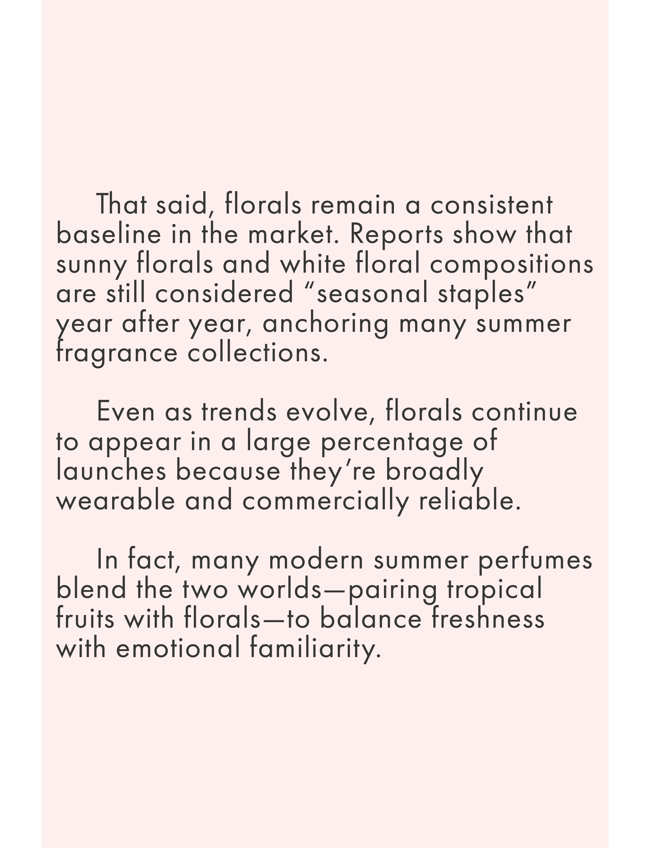 about floral fragrances summer perfume