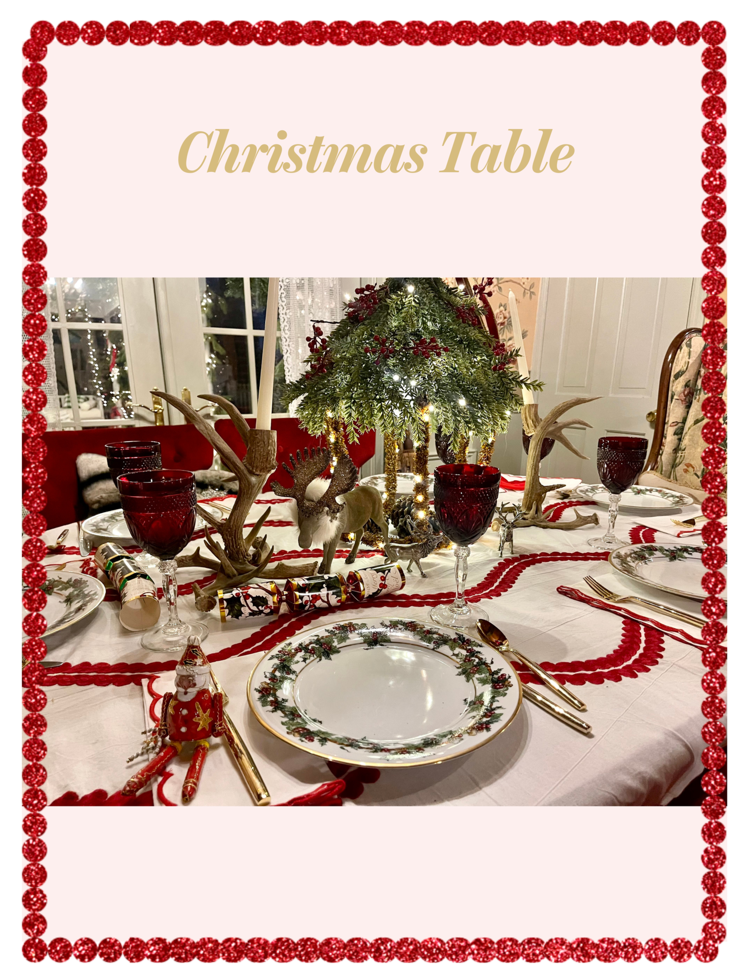 Christmas table setting