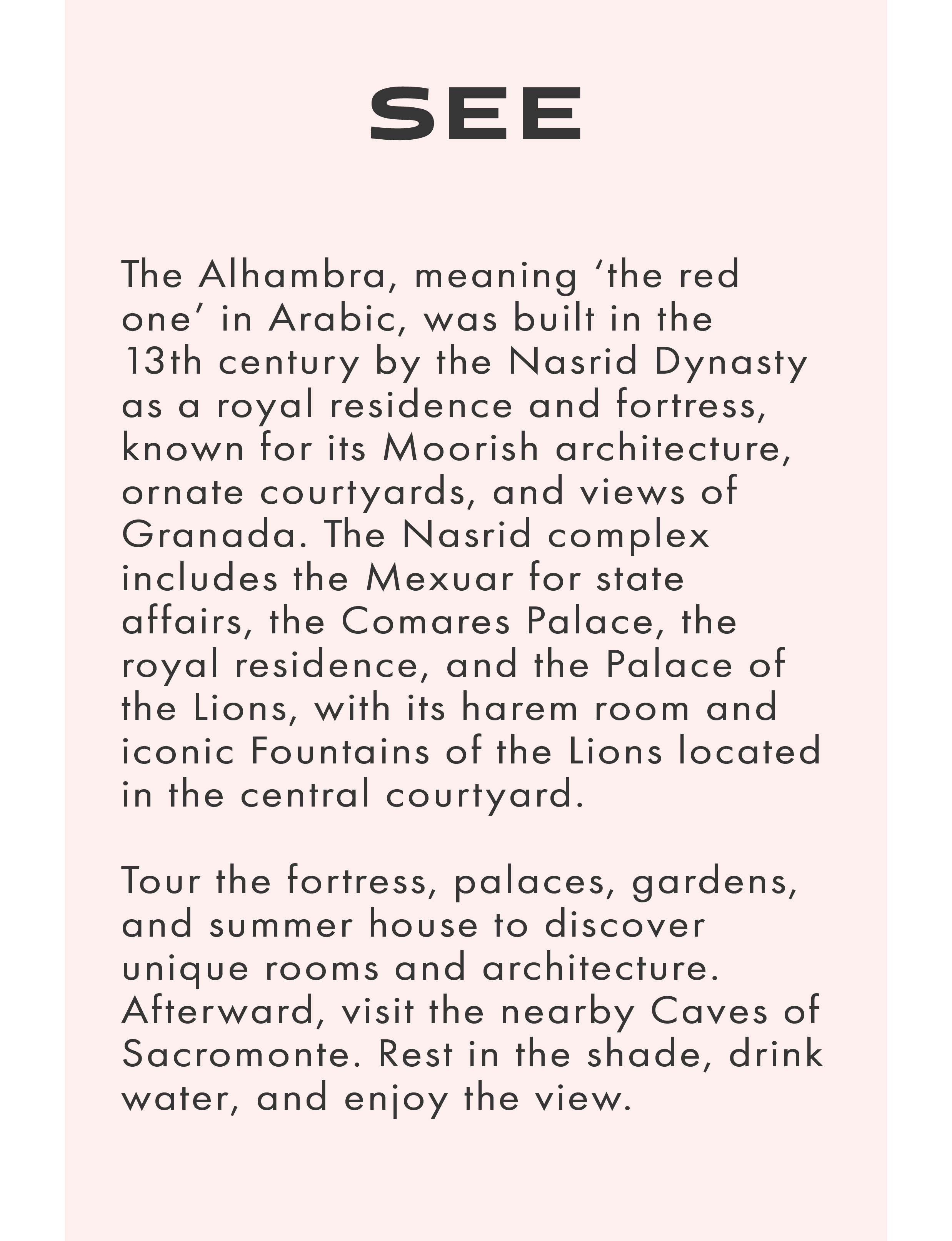 About the history of the Alhambra in Granada Spain