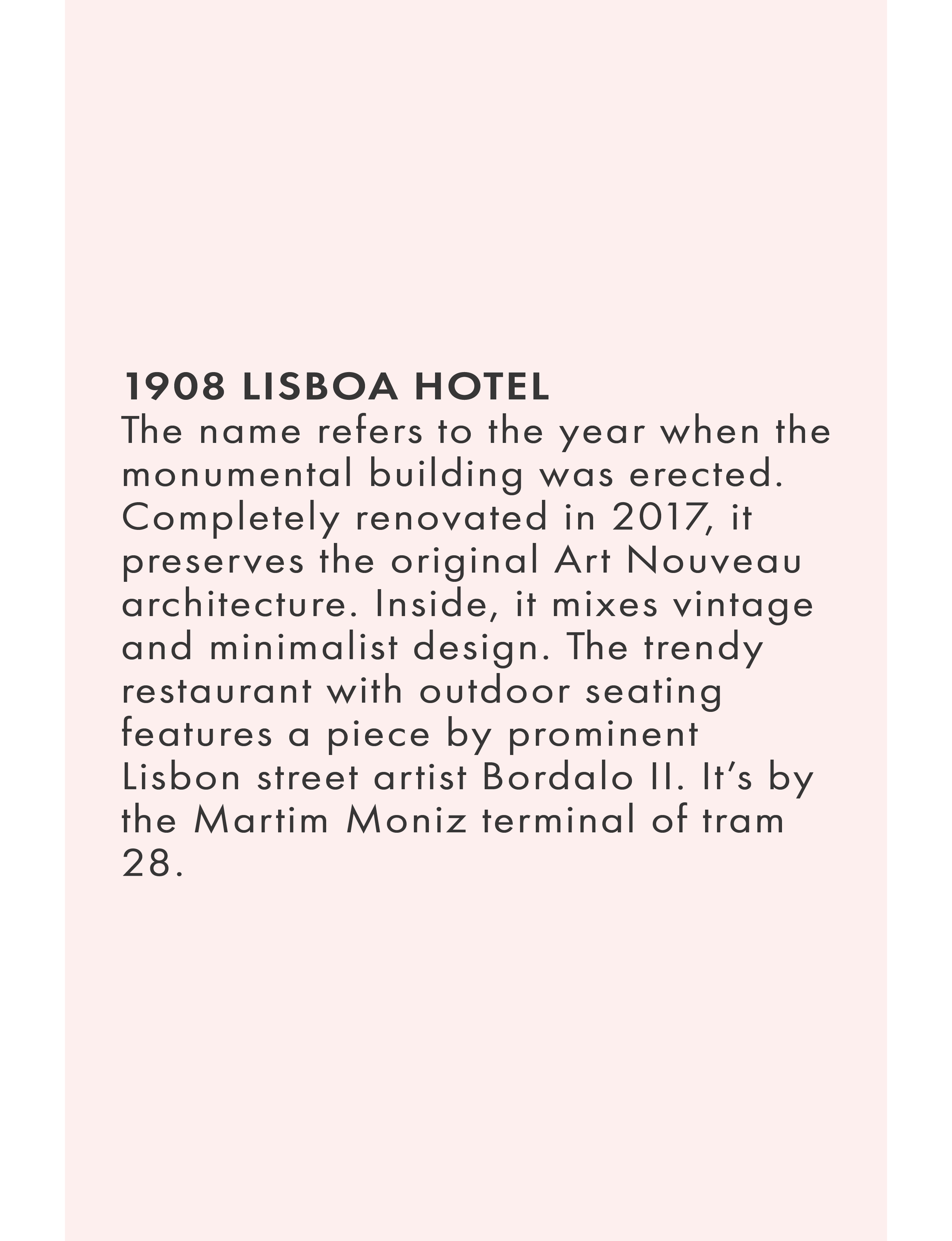 About 1908 Lisboa Hotel in Lisbon Portugal