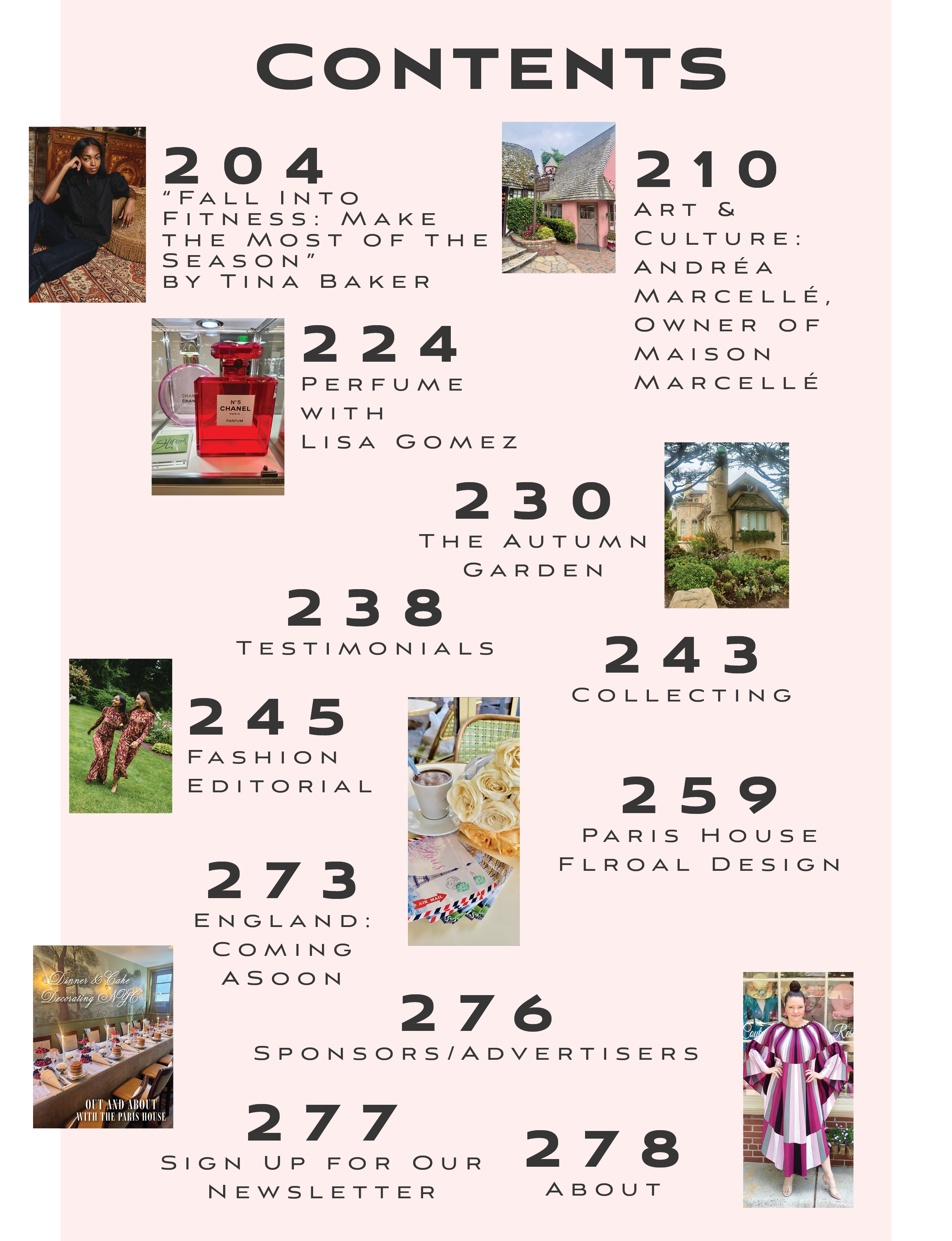 Contents What Michele Loves Fall 2026 page 2