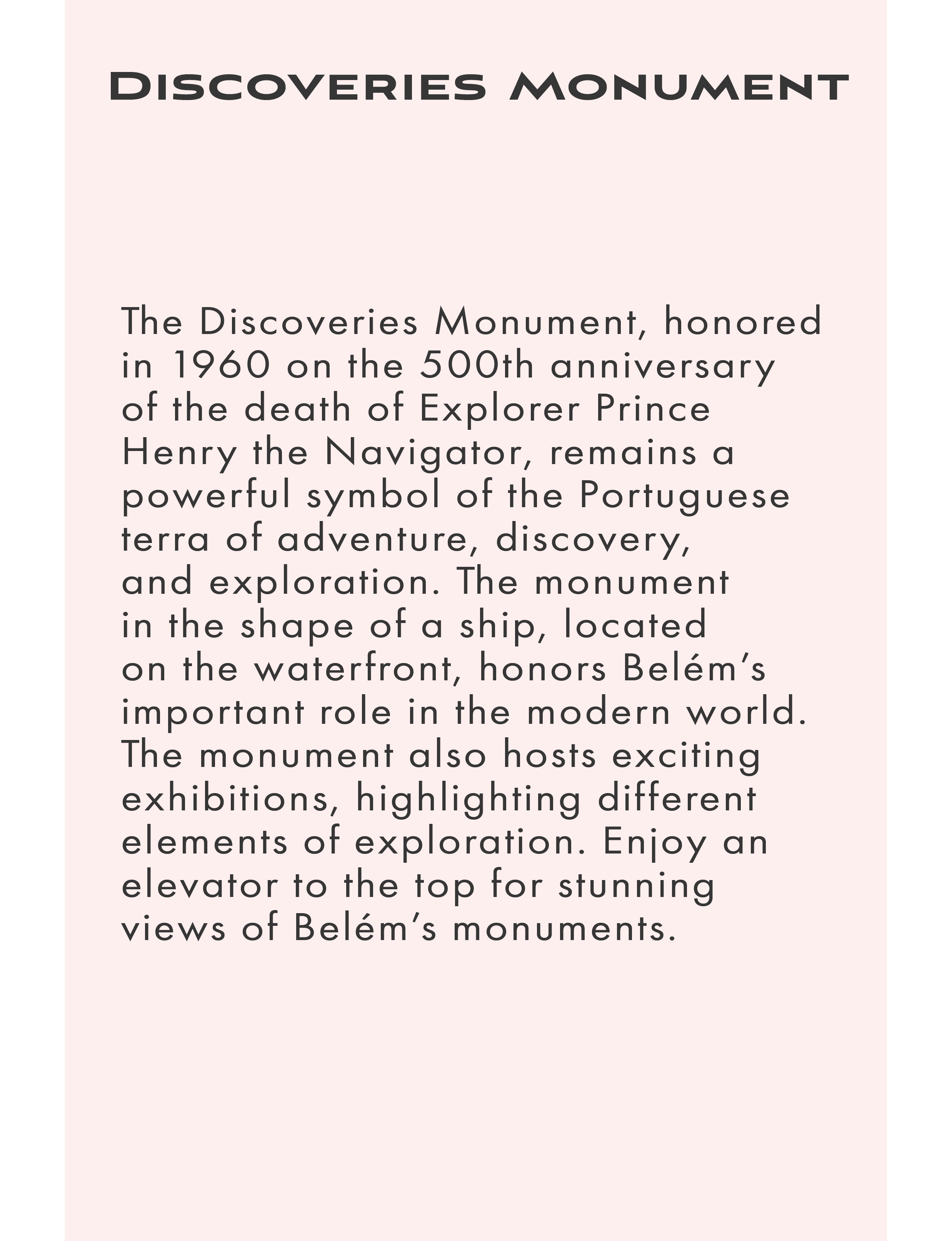 About Discoveries Monument in Portugal