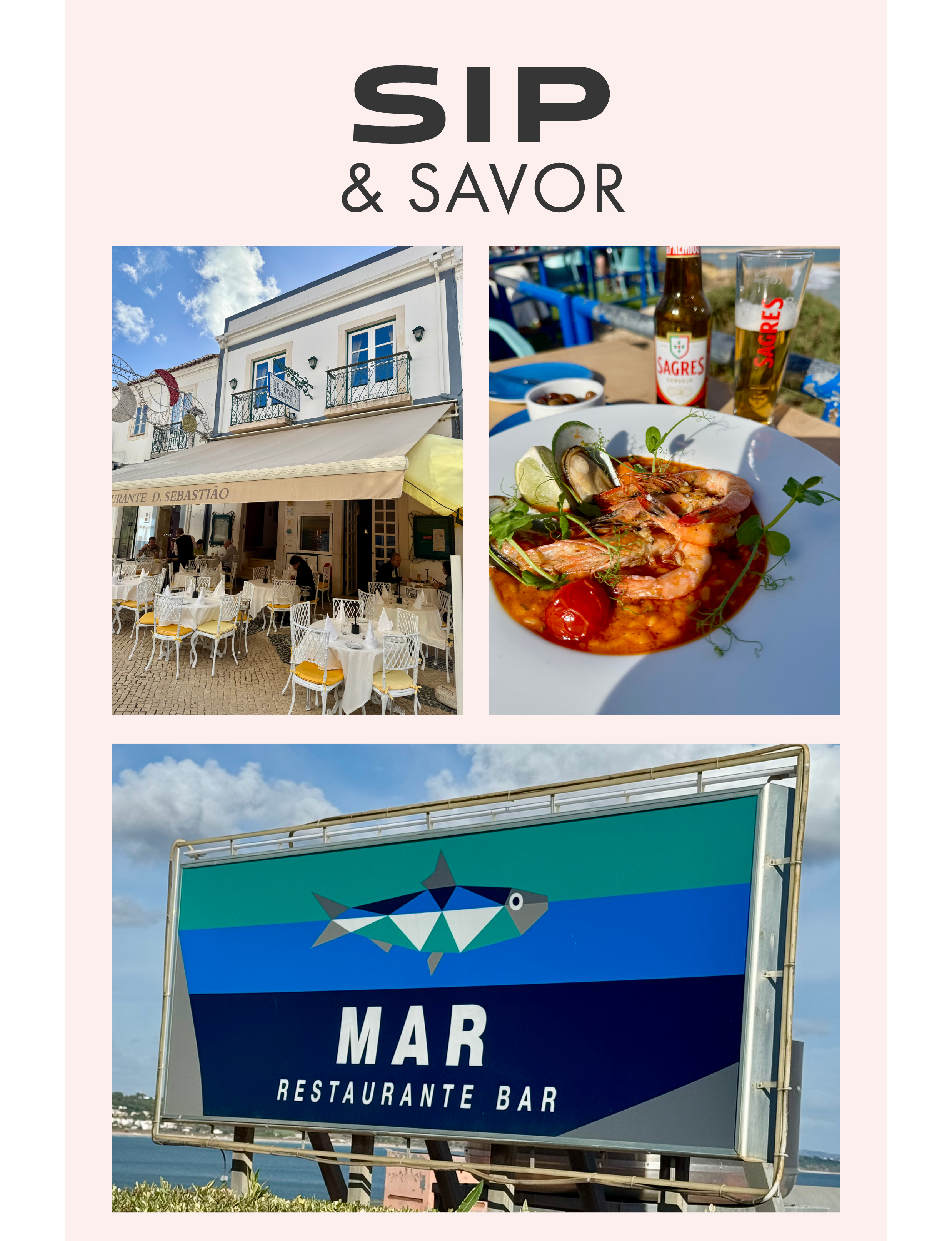 Sip and savor dining in Lagos Portugal